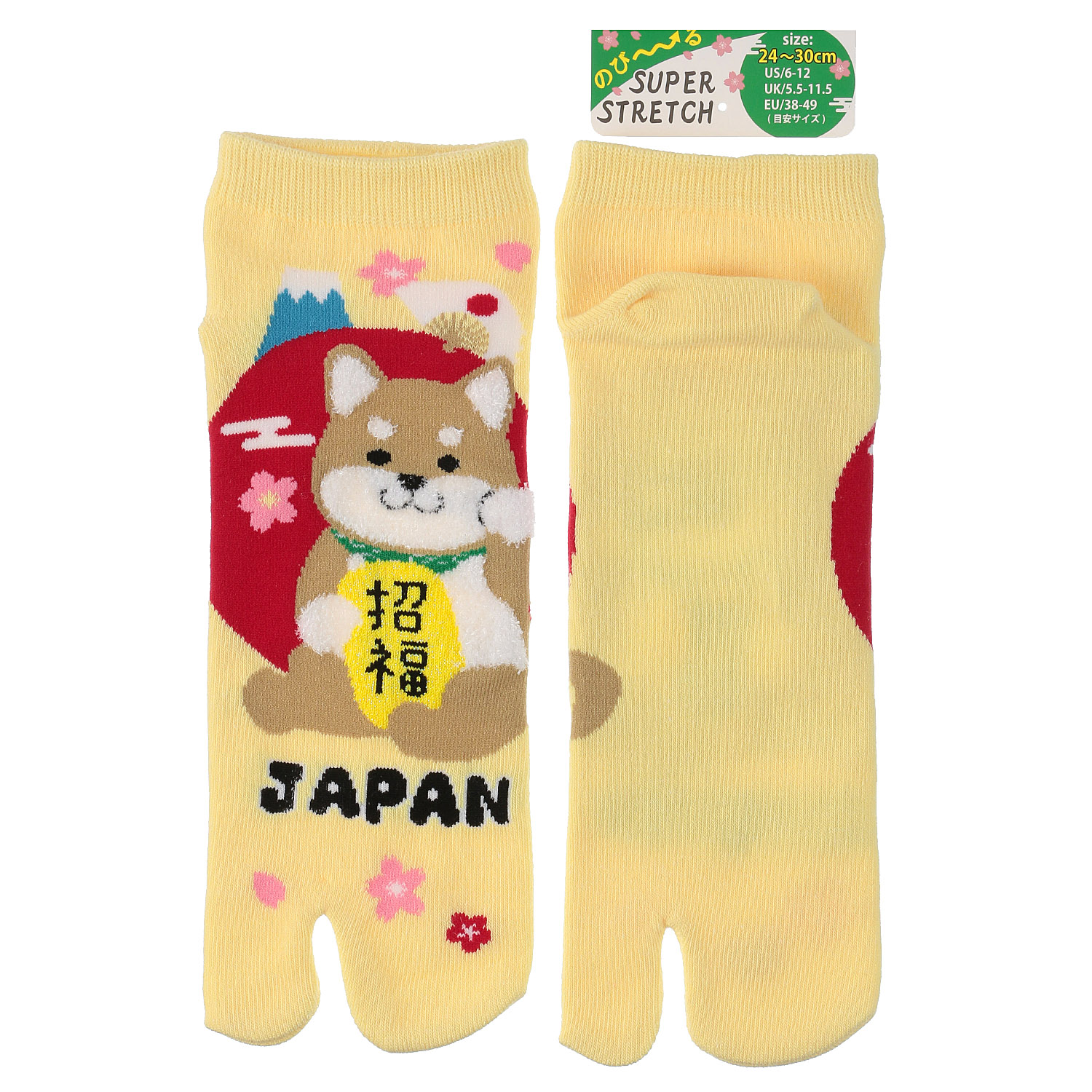 新柄9柄追加！【大寸】JAPANESE SOUVENIR SOCKS のびのびストレッチ足袋 スニーカー丈24－30 cm - 画像18