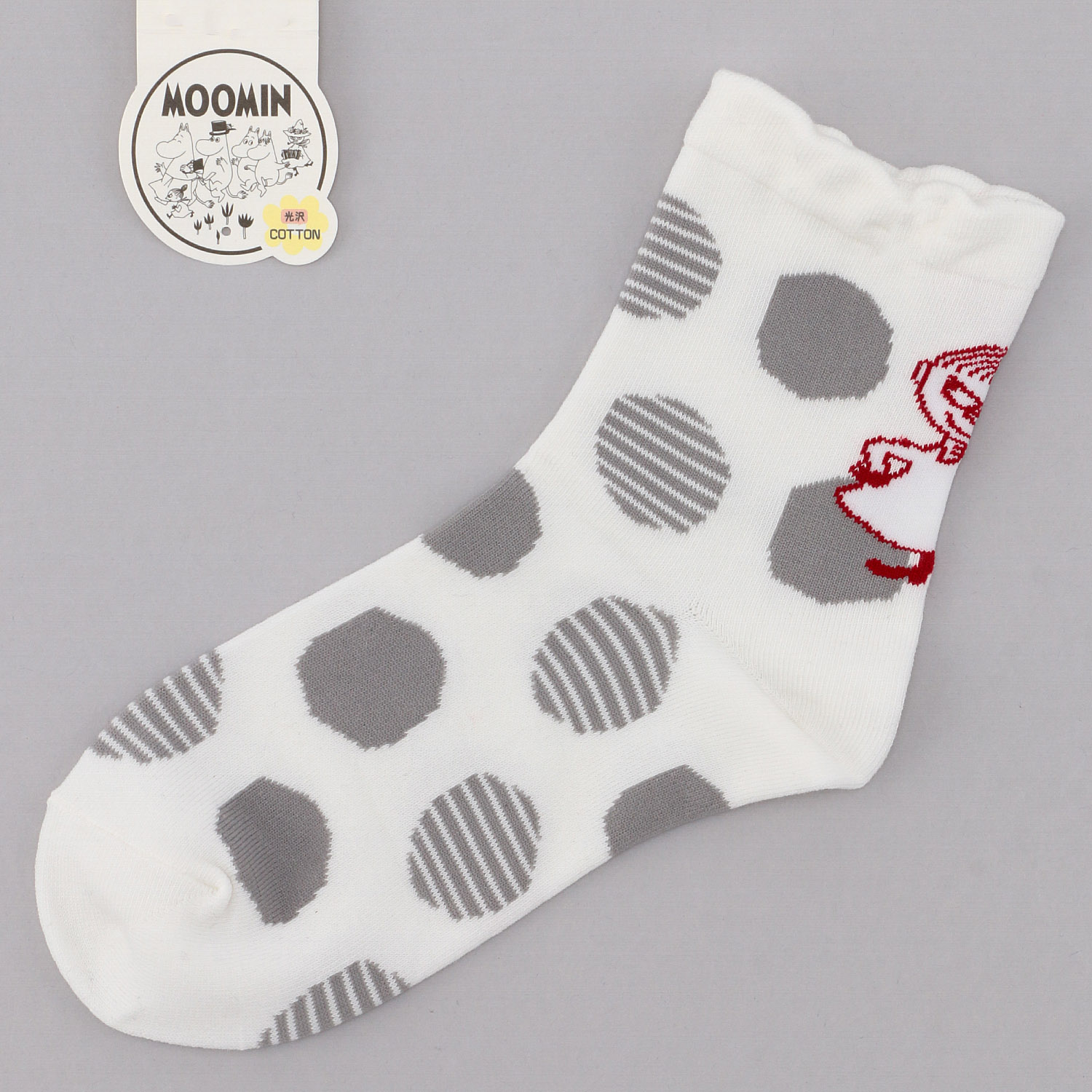 MOOMIN ロークルーソックス ミイドット柄 - 画像7