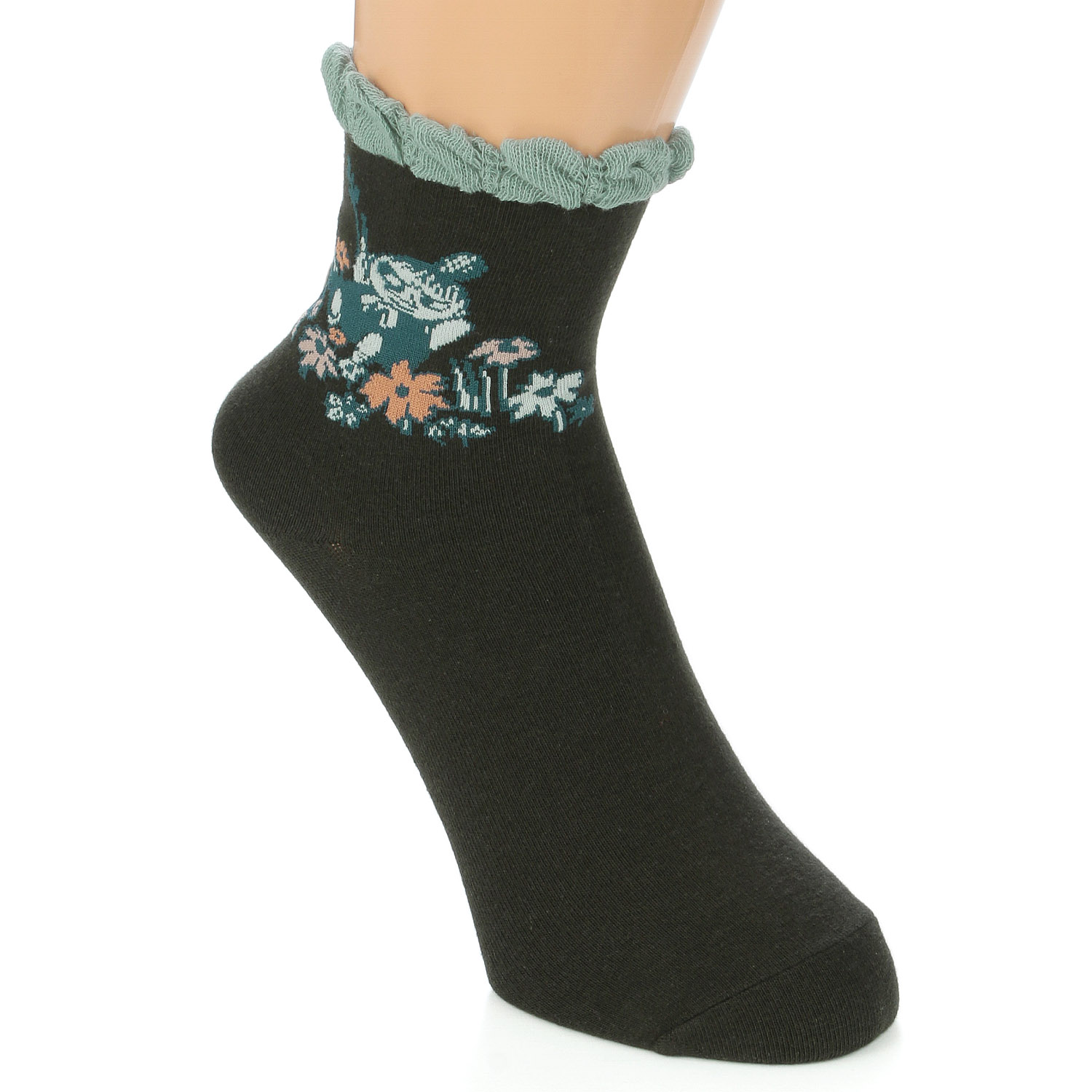 MOOMIN ロークルーソックス トップフリル寝ころびミイ【在庫限り】 - 画像5