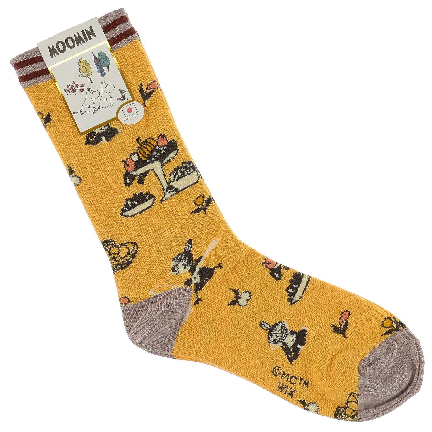 日本製 MOOMINクルーソックス ミイキッチン柄【在庫限り】 - 画像2