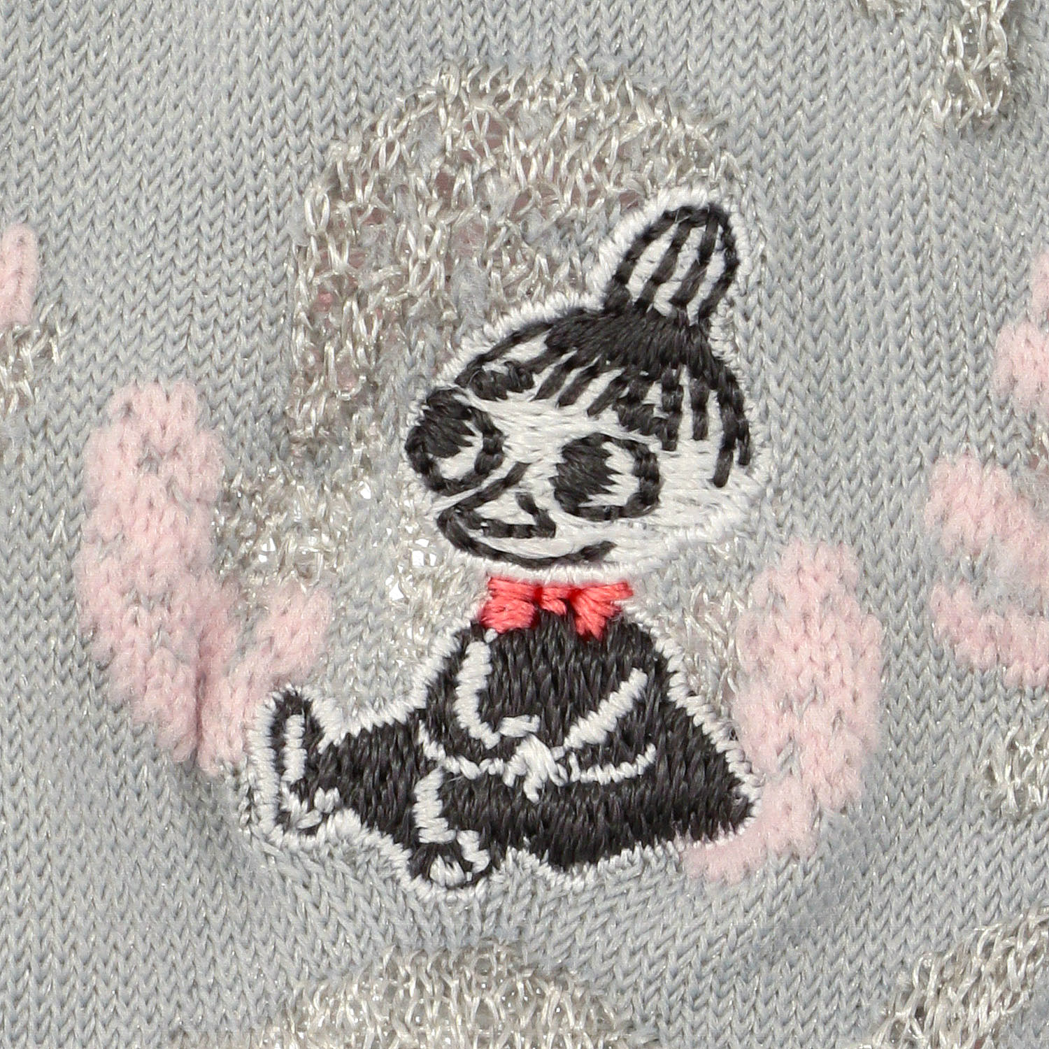 MOOMIN ロークルーソックス 花柄ミイ刺繍 - 画像4