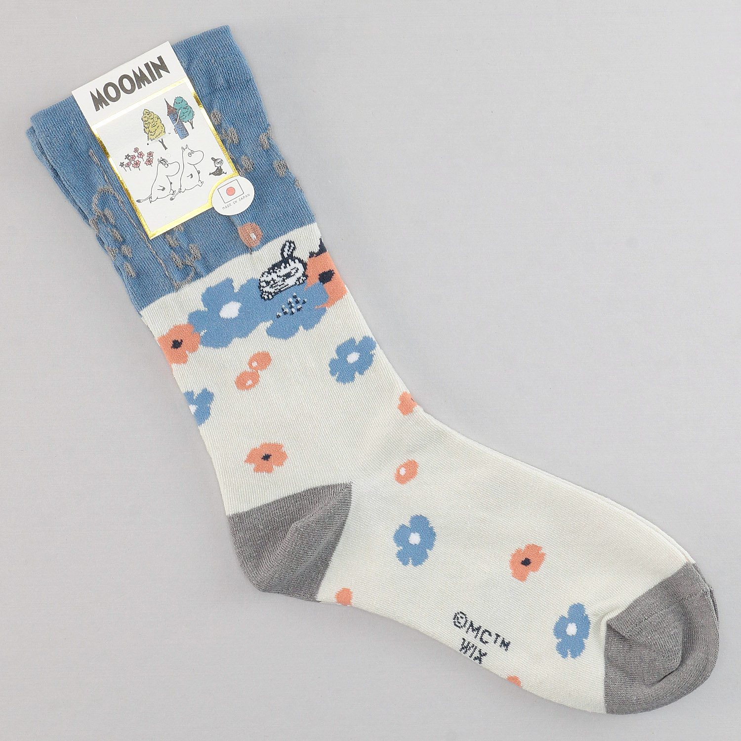 日本製 MOOMINクルーソックス 逆スパミイ花柄【在庫限り】 - 画像3