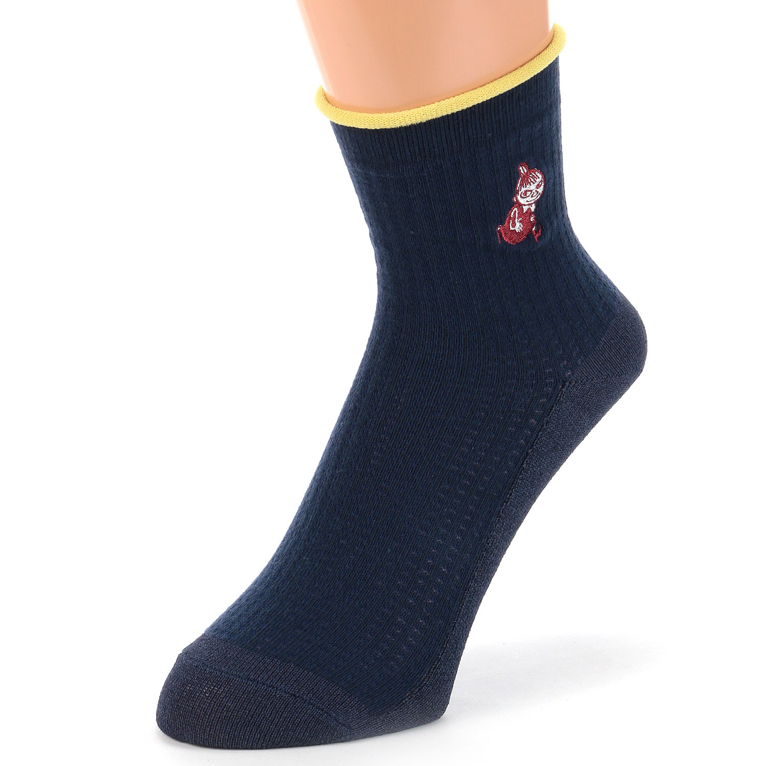 MOOMIN ロークルーソックス サーマル風ミイ刺繍 - 画像6