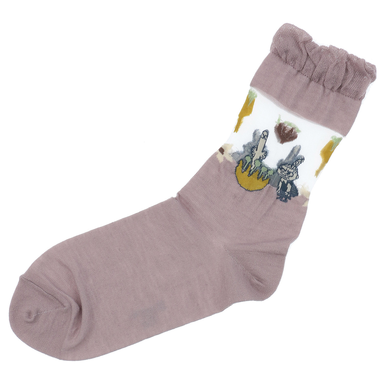 MOOMIN ロークルーソックス 部分シースル－ ニョロニョロミイ - 画像5
