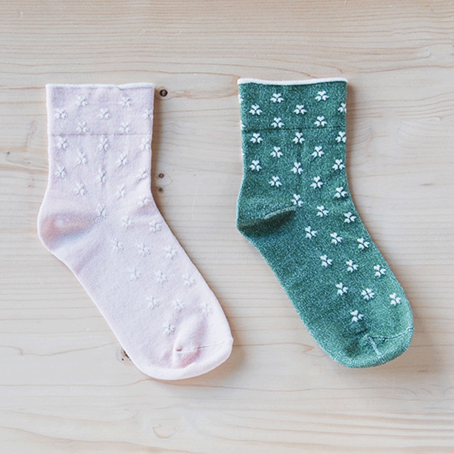 天衣無縫 やさしいソックス クローバー - 画像2