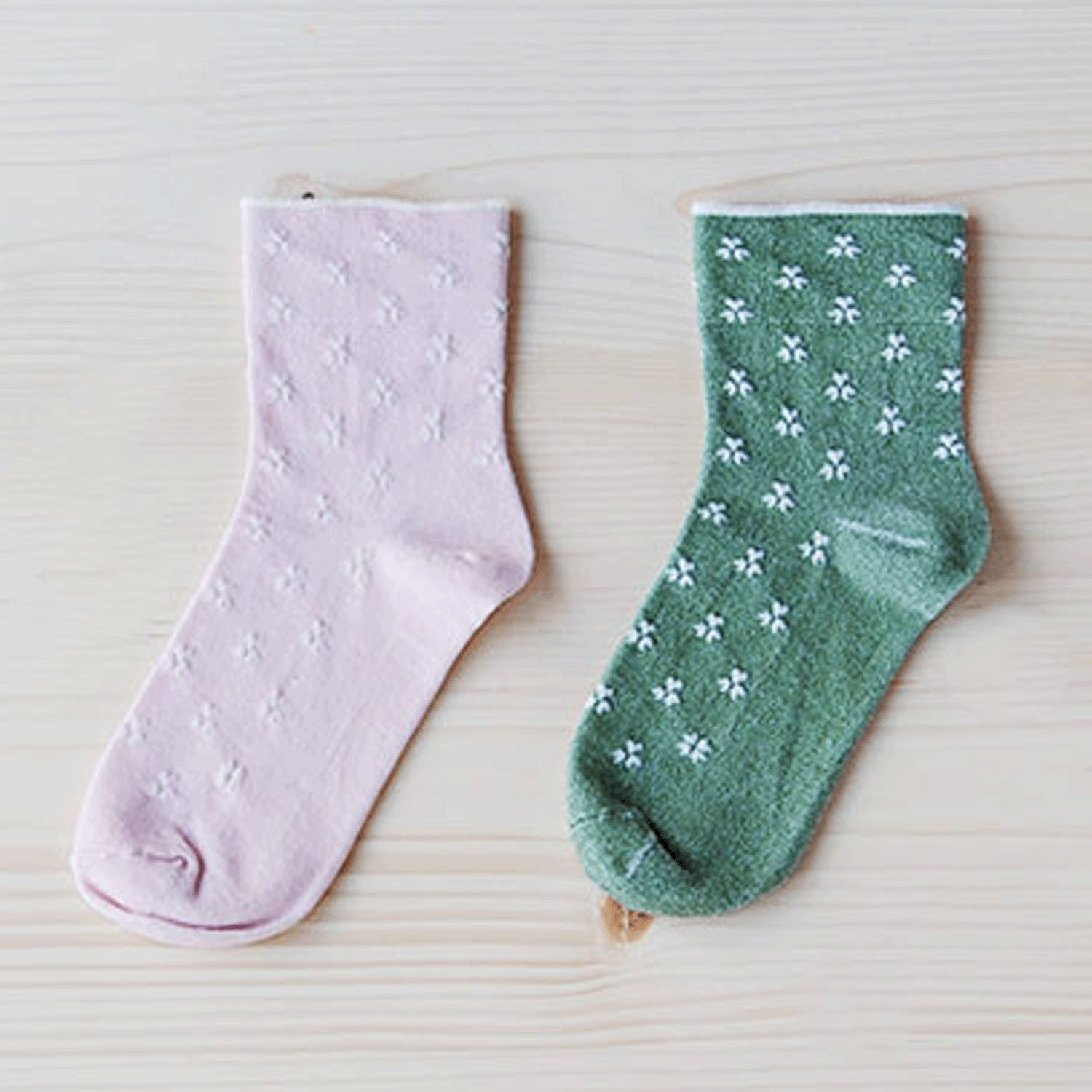 天衣無縫 やさしいソックス クローバー - 画像1