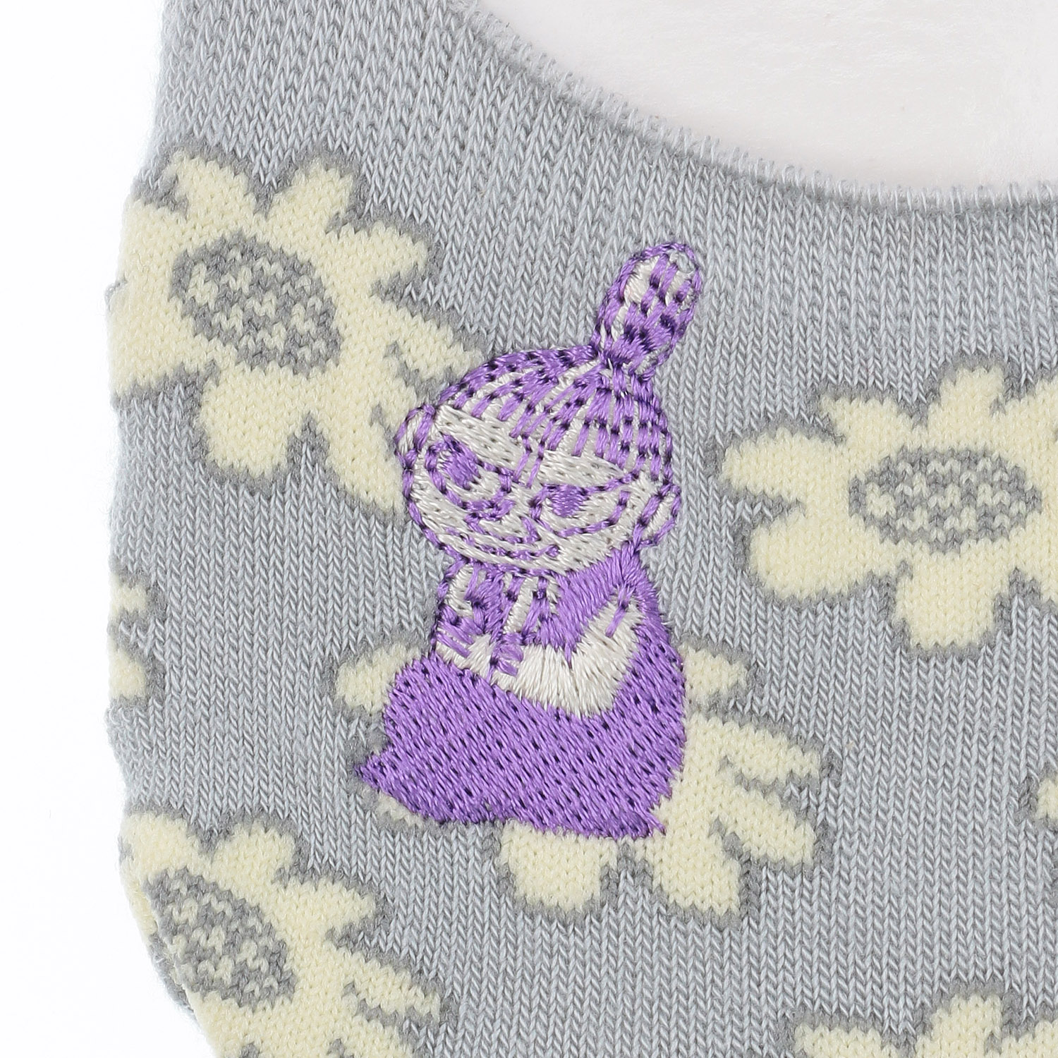 MOOMIN 冷感カバーソックス 花畑ミイ刺繍 - 画像4