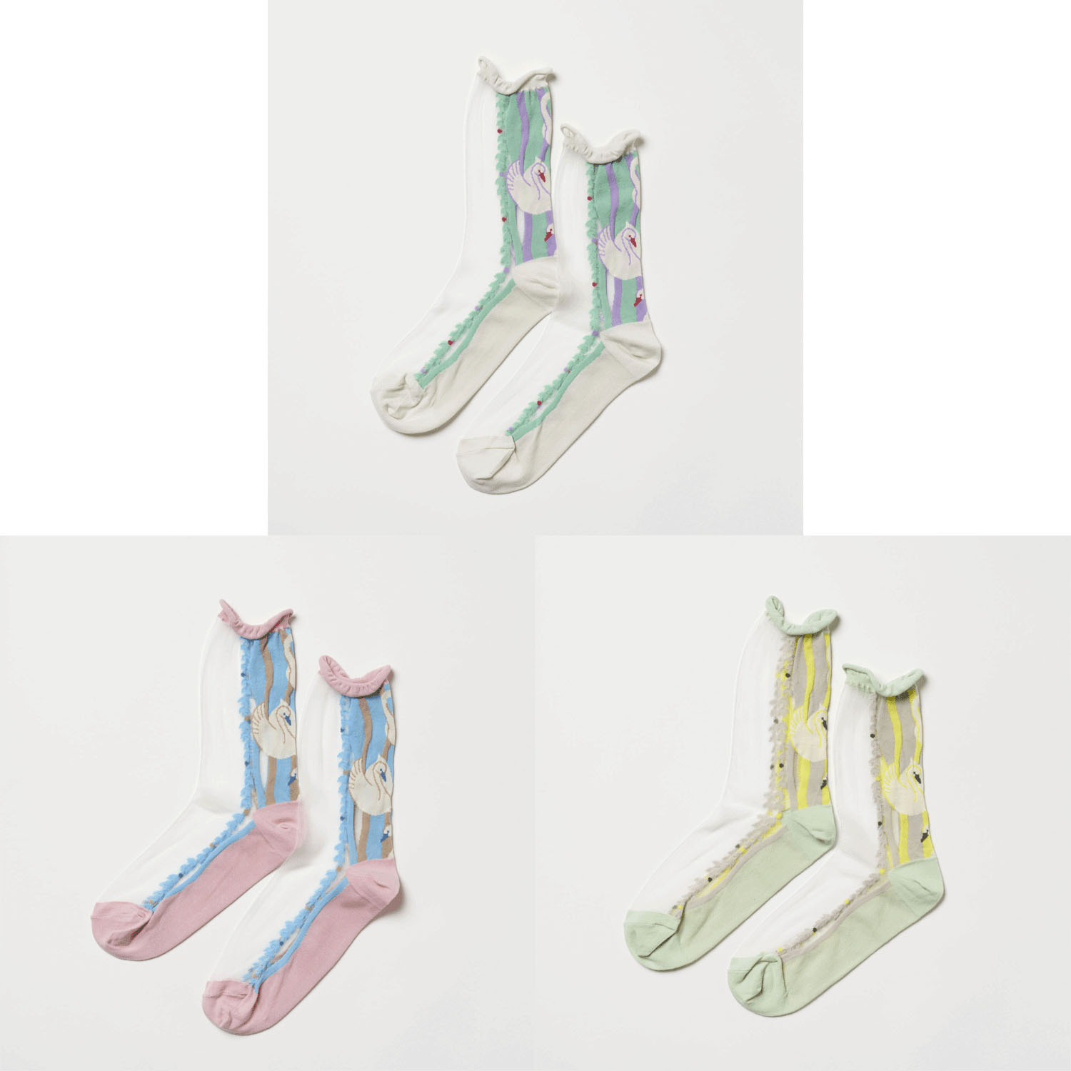 fromFシースルーソックス（Joutsen／白鳥）