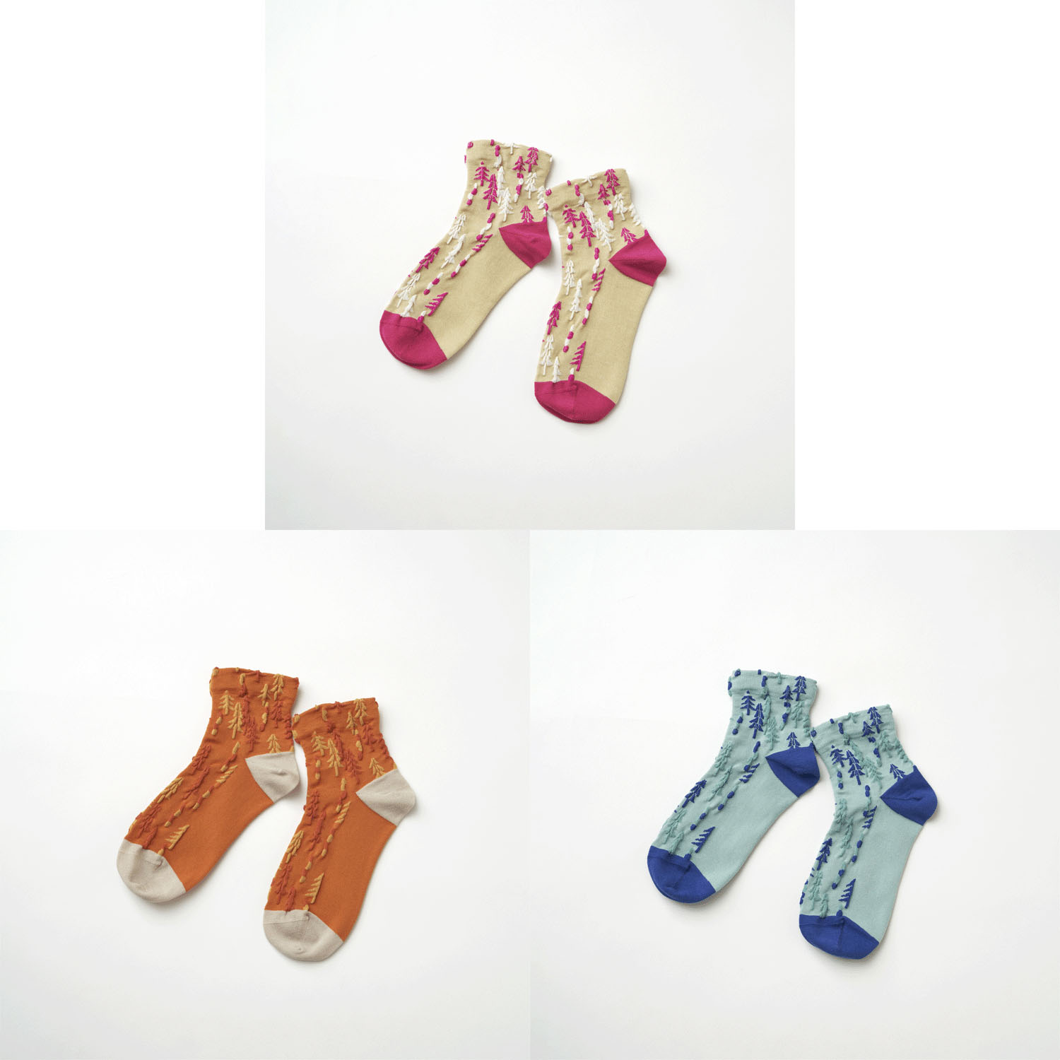 fromFショート丈ソックス（puita／森） - 画像1