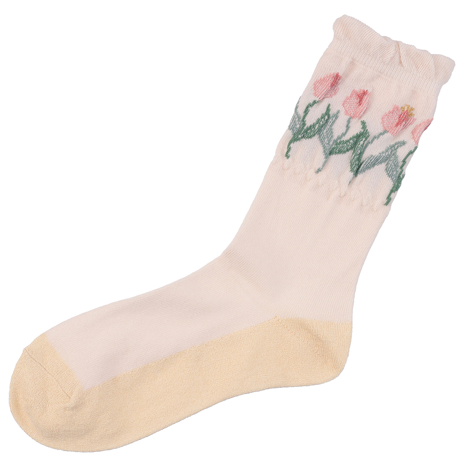 プティパ クルー丈 足底紙糸 チューリップ - 画像3