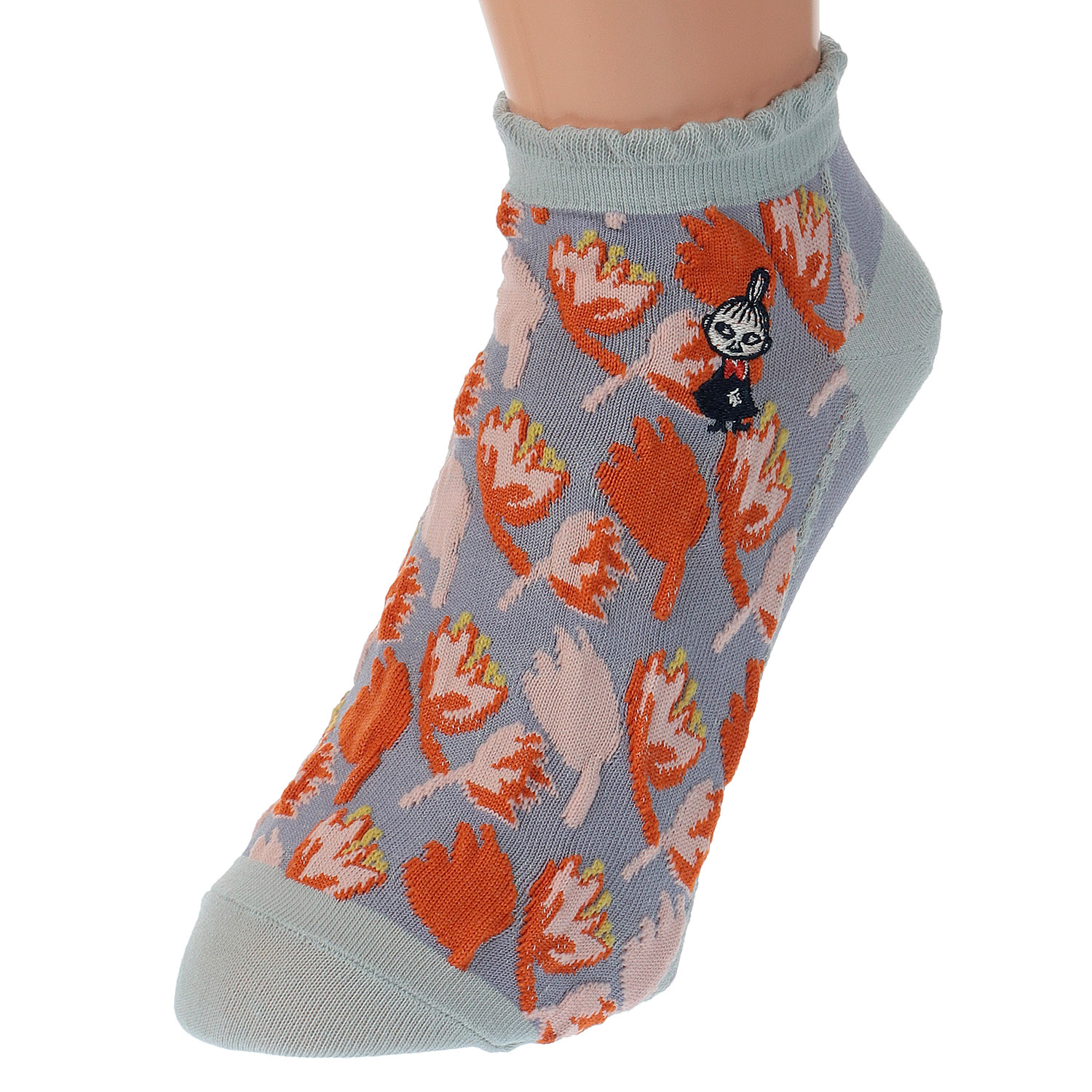 MOOMIN ミイフェア スニーカ－丈 お花ミイ刺繍【在庫限り】 - 画像5