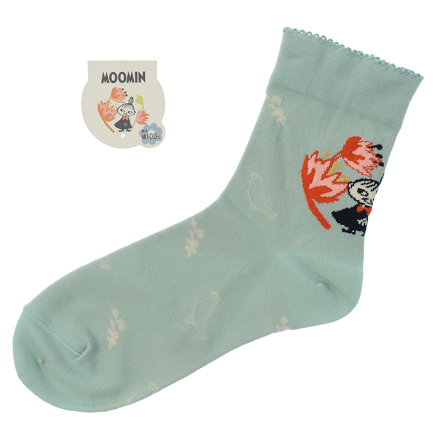 MOOMIN ミイフェア ロークルー丈 ミイと花