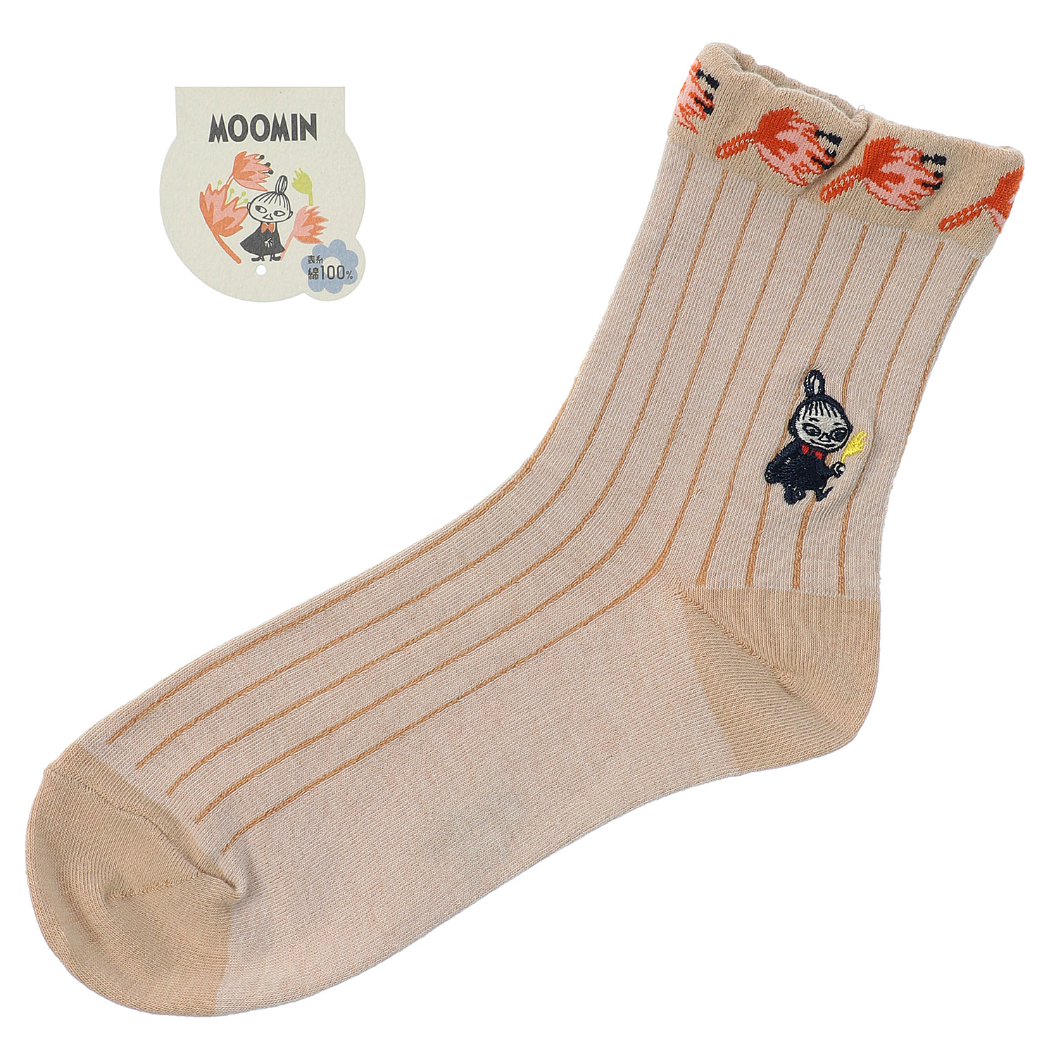 MOOMIN ミイフェア ロークルー丈 ストライプ ミイ刺繍 - 画像3
