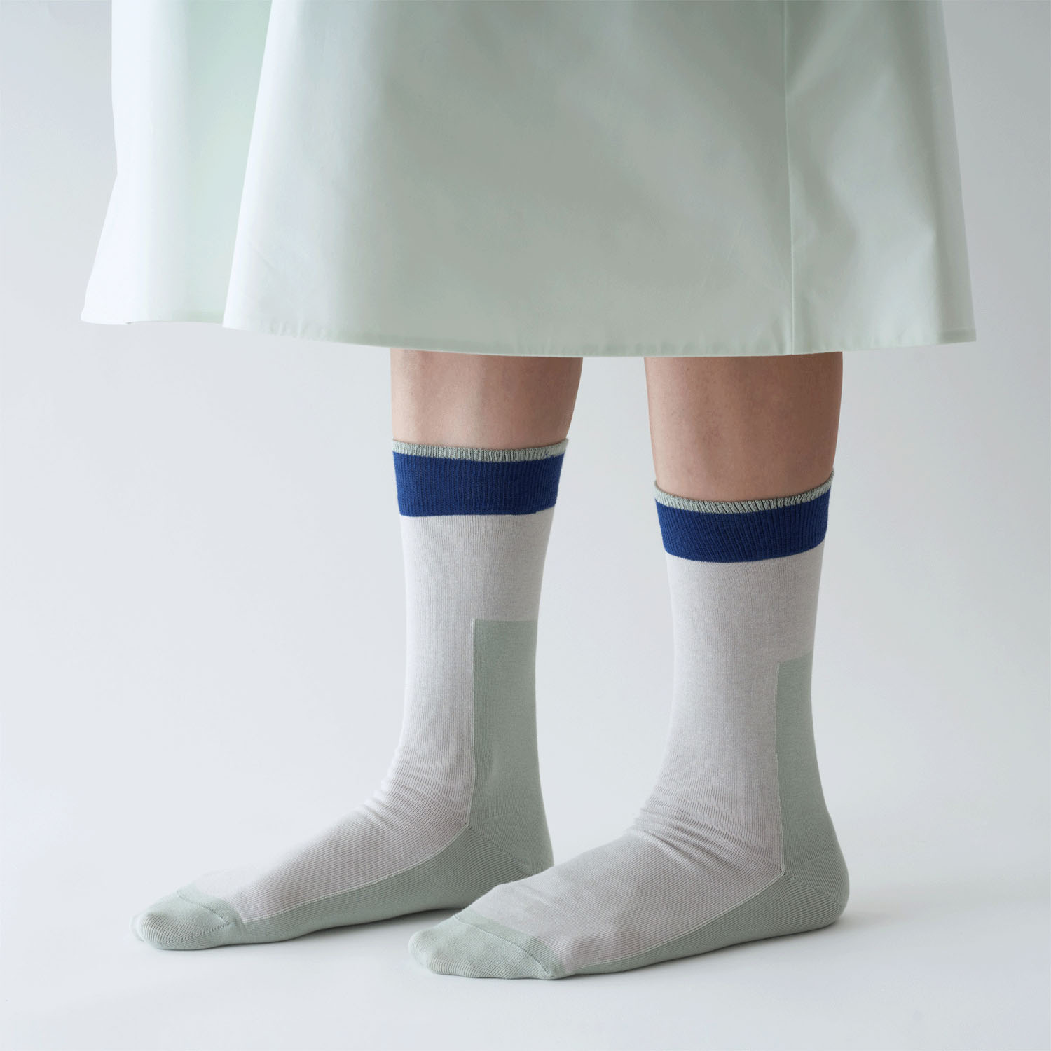 fromF kaksi（カクシ／ツートーン）クルーソックス - 画像5