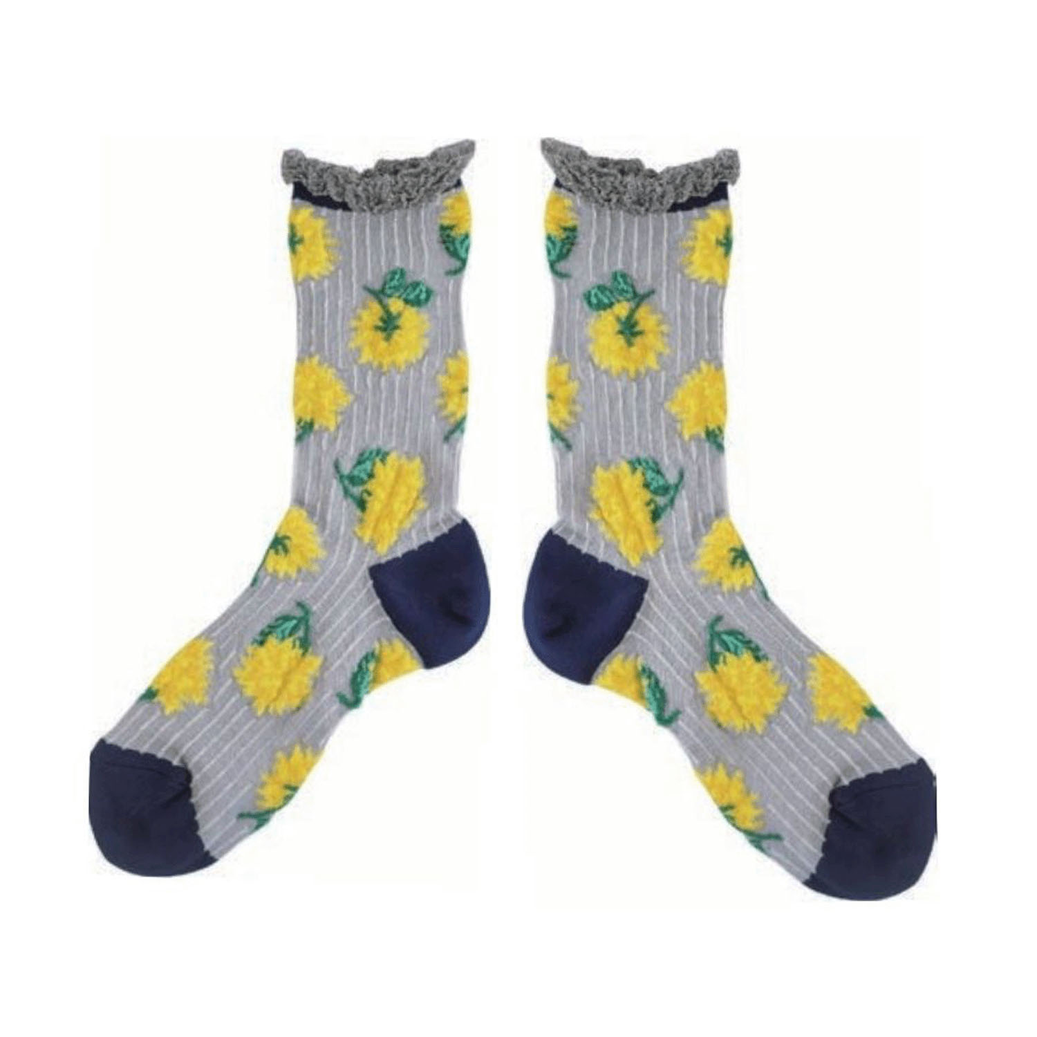 andeotte ハイゲージクルーソックス BLOOM