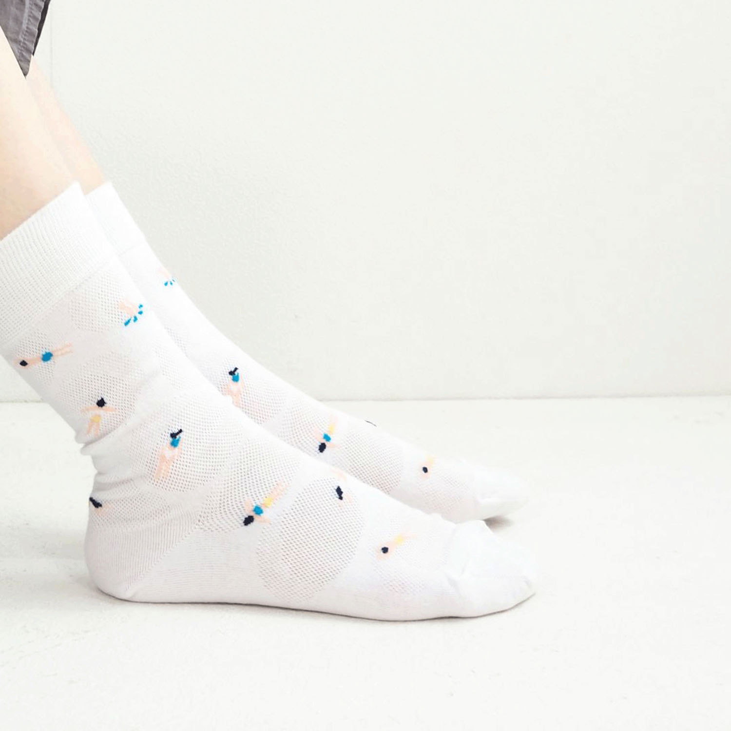 andeotte ハイゲージクルーソックス POOL※ブルー次回納期未定 - 画像4