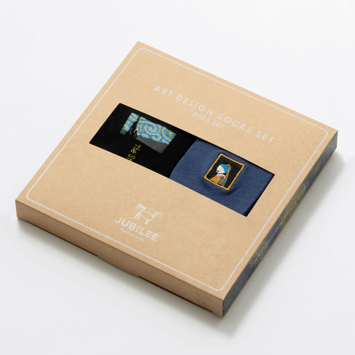 バンブーソックス【4足セット】ポップデザインアソートギフトボックス入り - 画像5