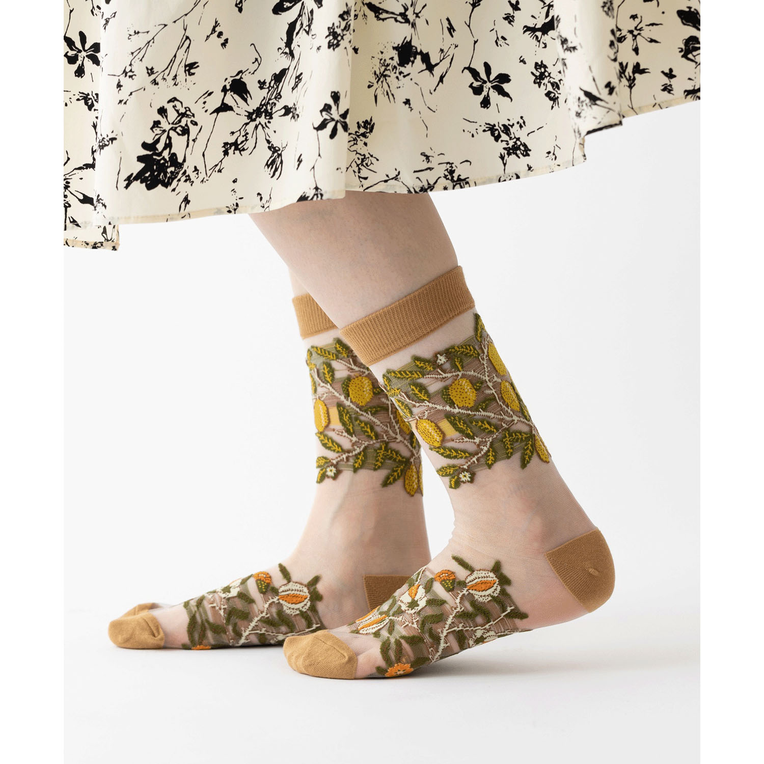 ジュビリー モリス柄 シースルーソックス - 画像3