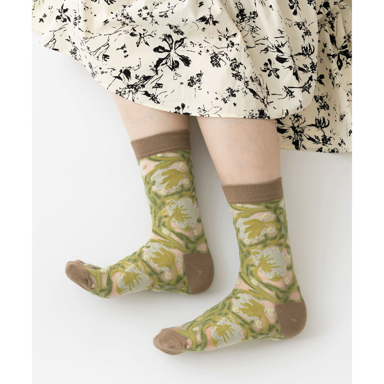 ジュビリー モリス柄 シースルーソックス - 画像9