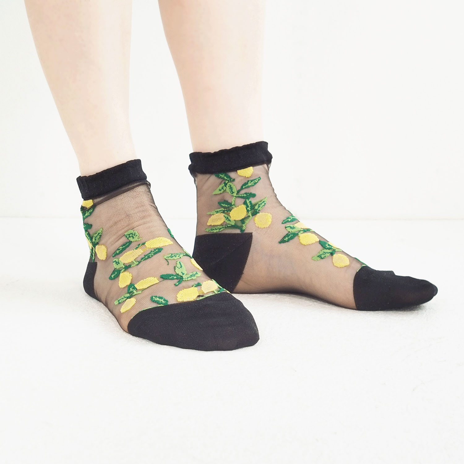 andeotte シースルーショートソックス LEMON - 画像3