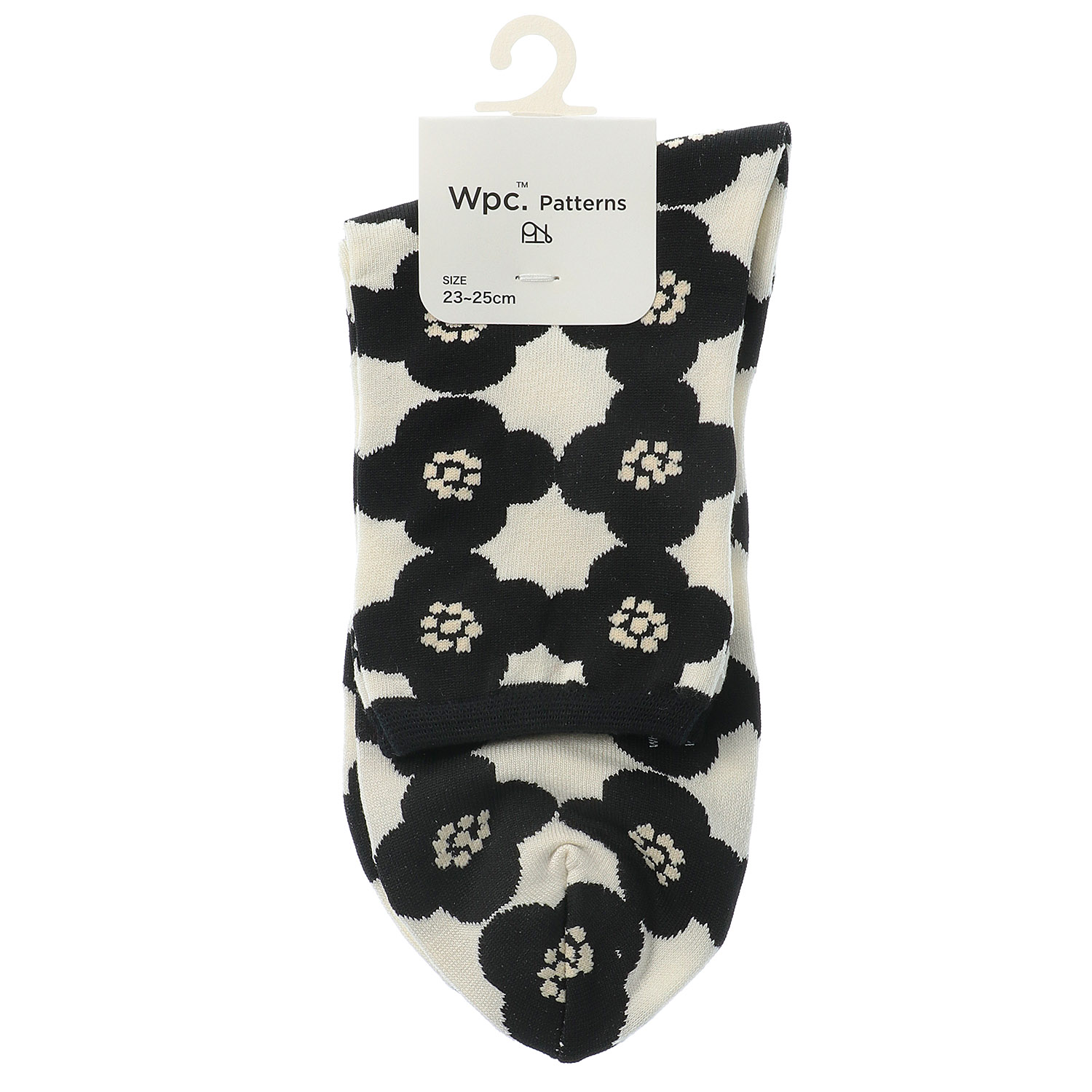 Wpc．Patterns クルー丈ソックス 総柄 吸水速乾 - 画像2