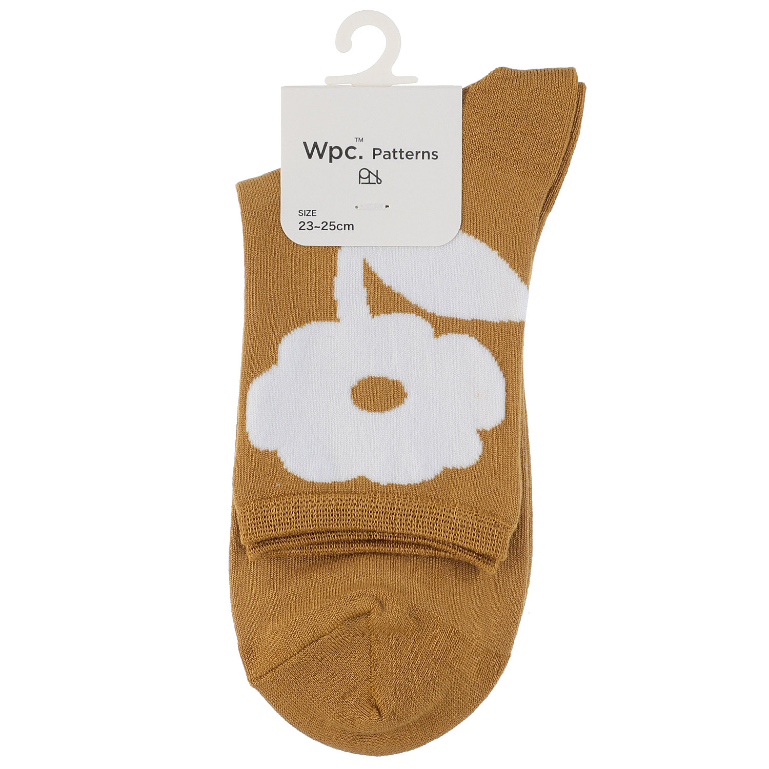 Wpc．Patterns クルー丈ソックス ピオニ柄 吸水速乾【在庫限り】 - 画像5