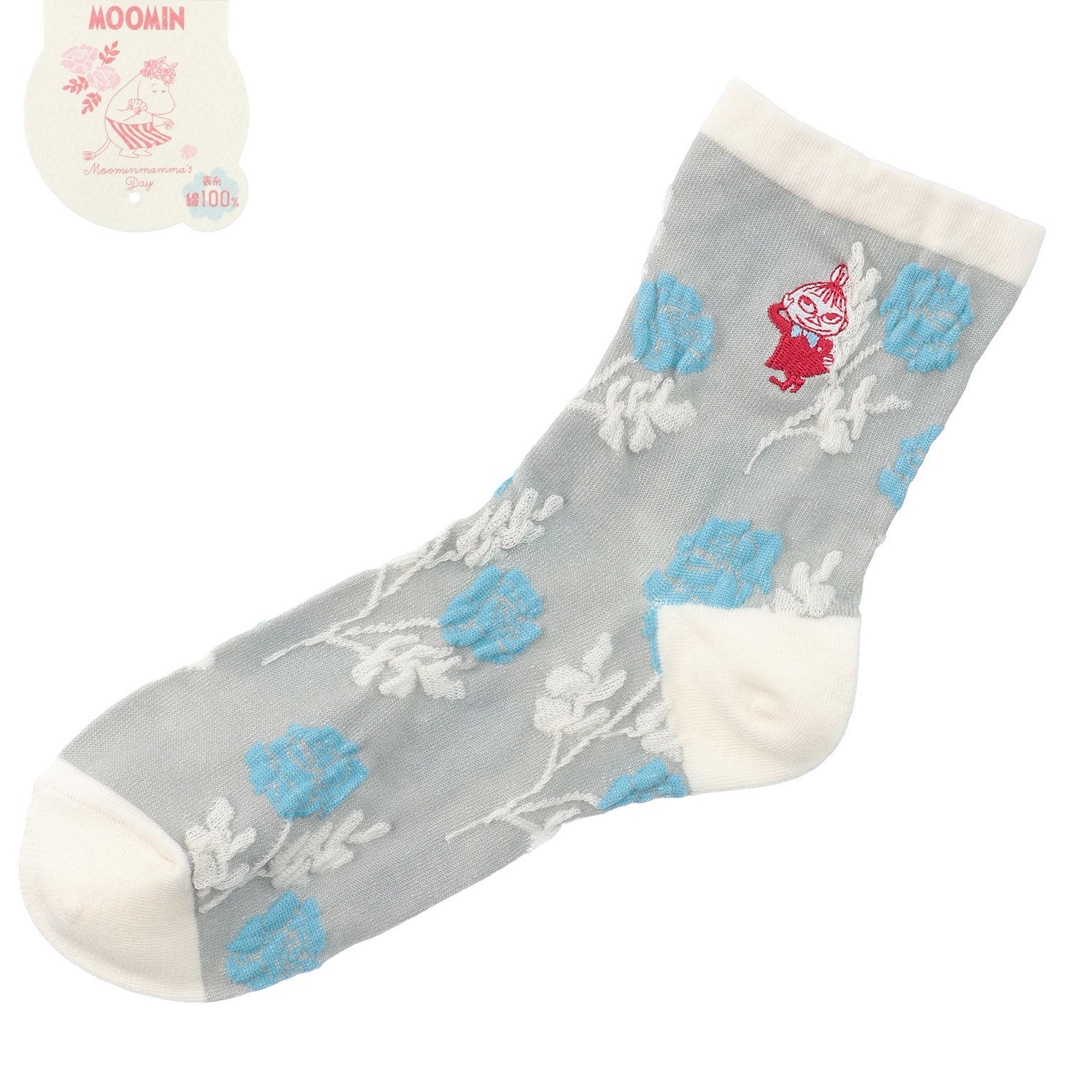 MOOMIN 母の日 ロークルー丈 逆スパ 薔薇ミイ刺繍 - 画像3