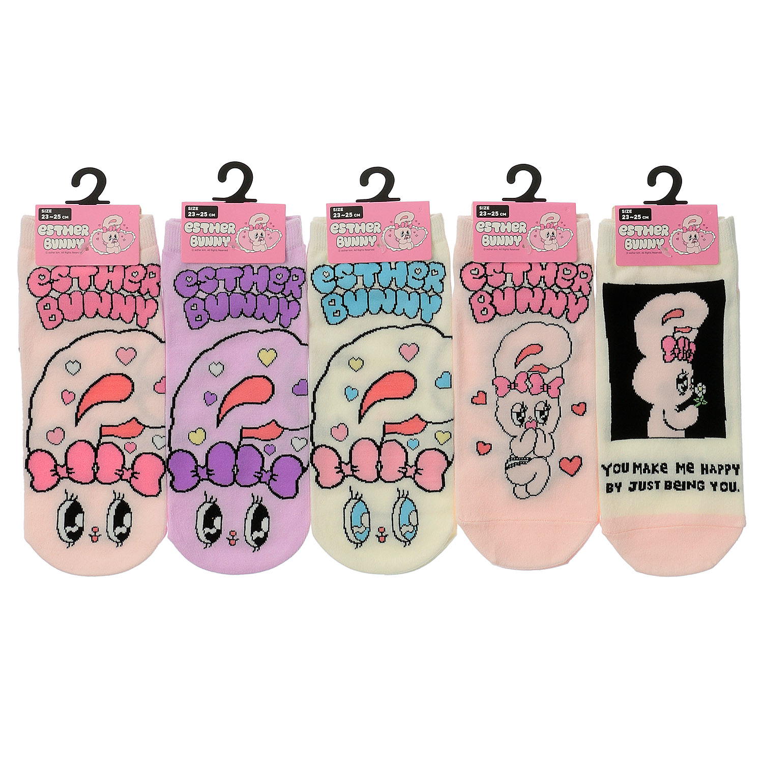 ESTHER BUNNY（エスターバニー） スニーカー丈 靴下 - 画像1