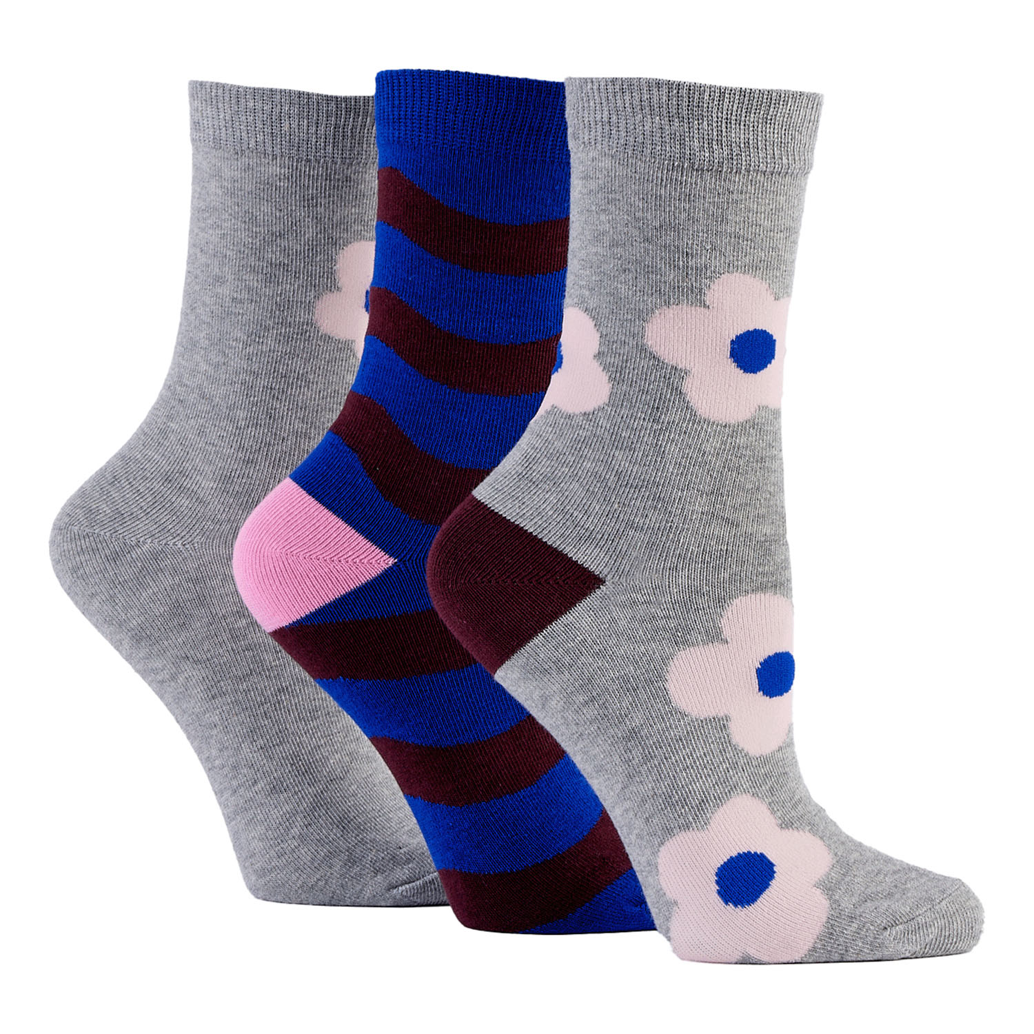 Caroline Gardner キャロラインガードナー 花柄3足セット（柄違い）【在庫限り】 - 画像2