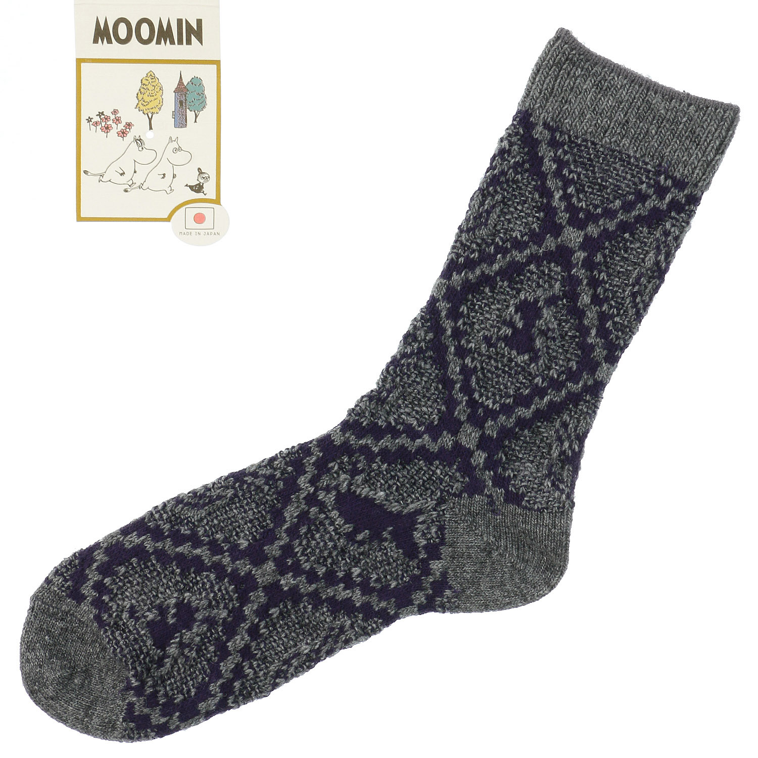 日本製 MOOMINクルーソックス シルエット【在庫限り】 - 画像2
