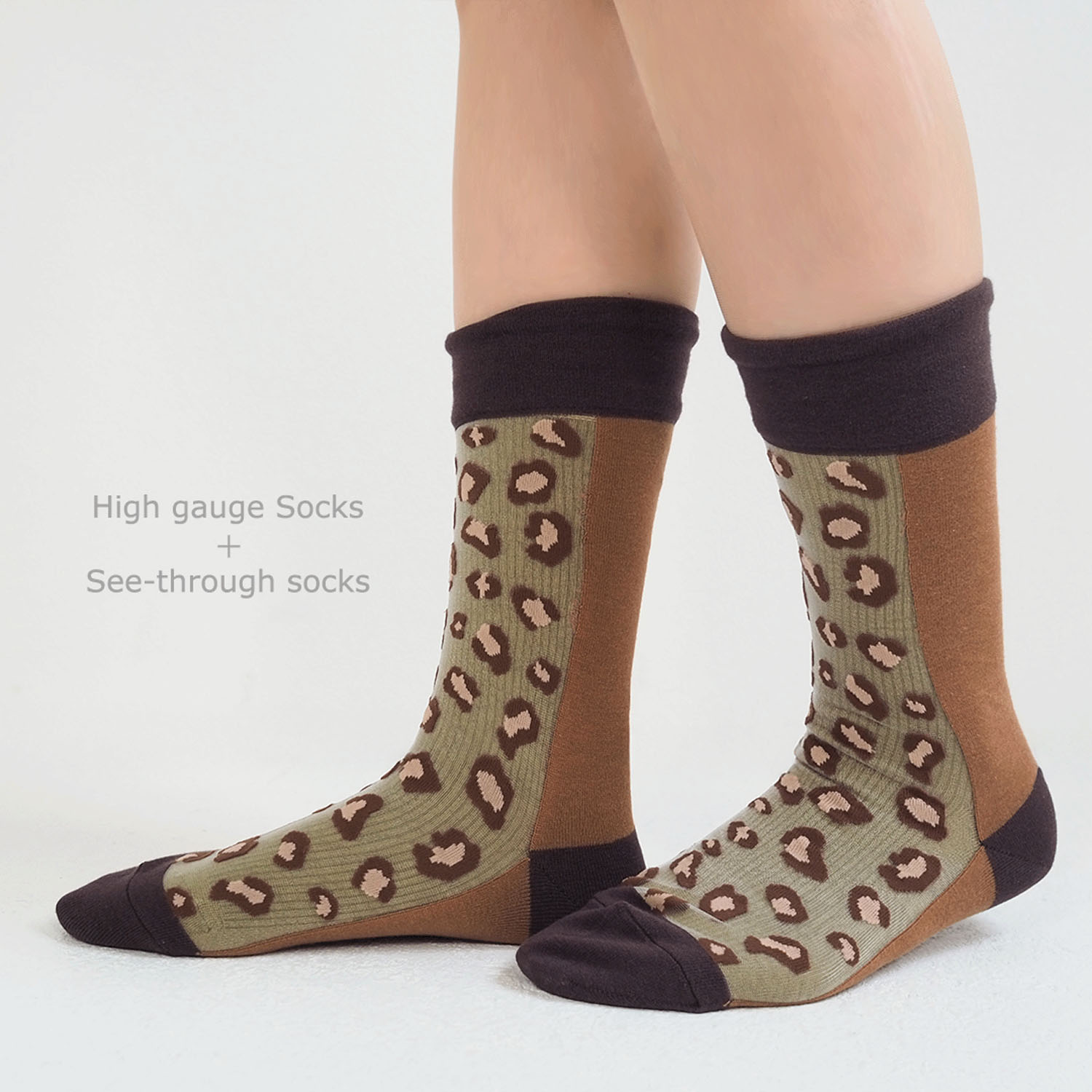 ande レイヤードソックス LEOPARD【在庫限り】 - 画像4