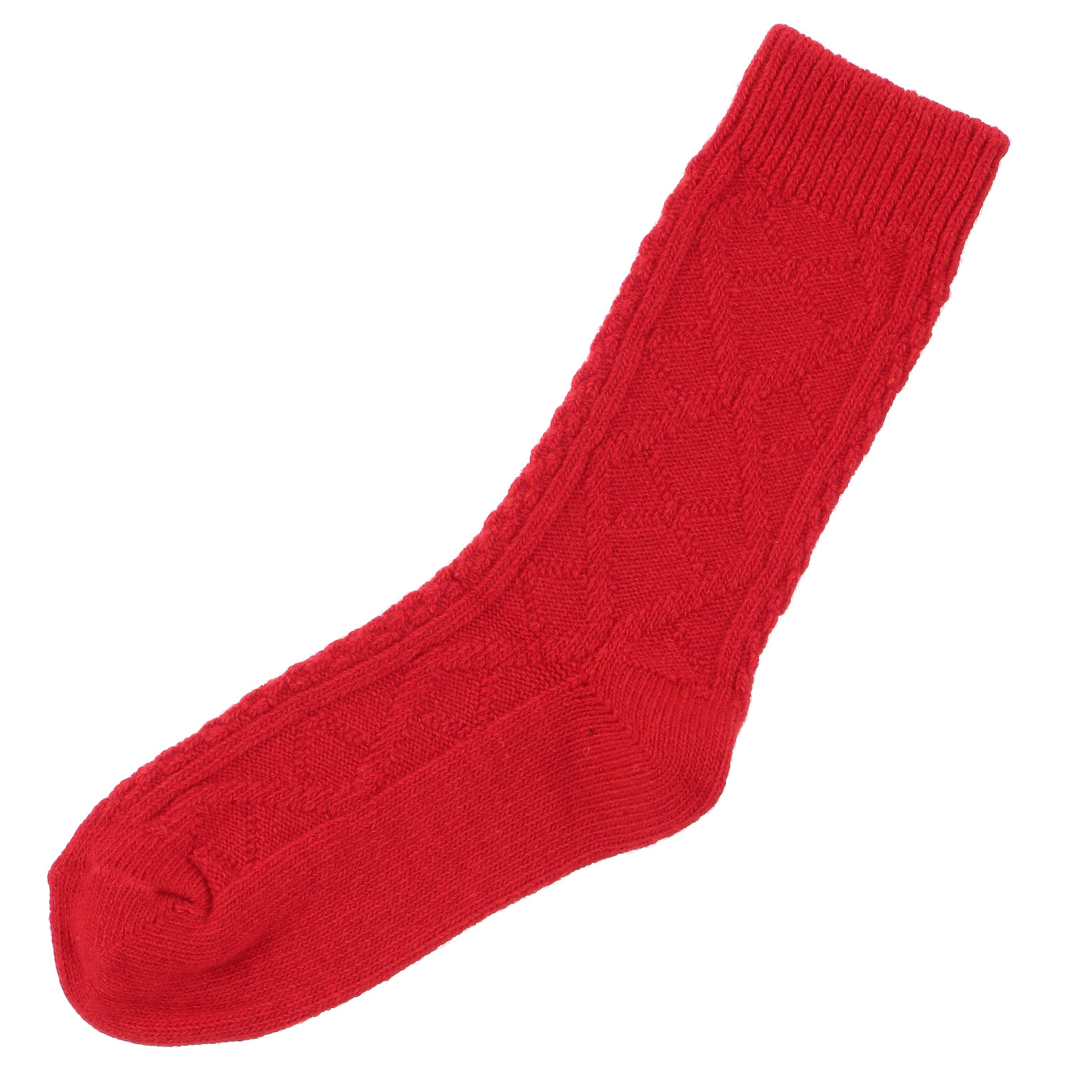 【数量限定】H FOOTWEAR ARAN ダイヤ編み ソックス - 画像4