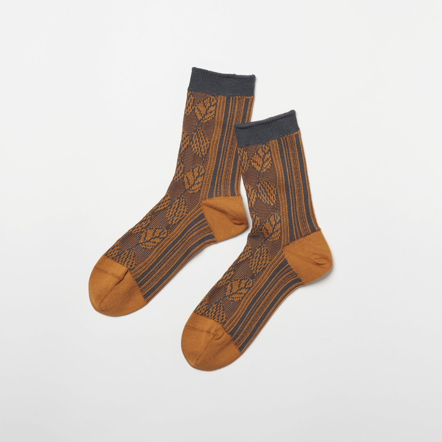 fromF（ lehti／葉っぱ）クルーソックス - 画像4