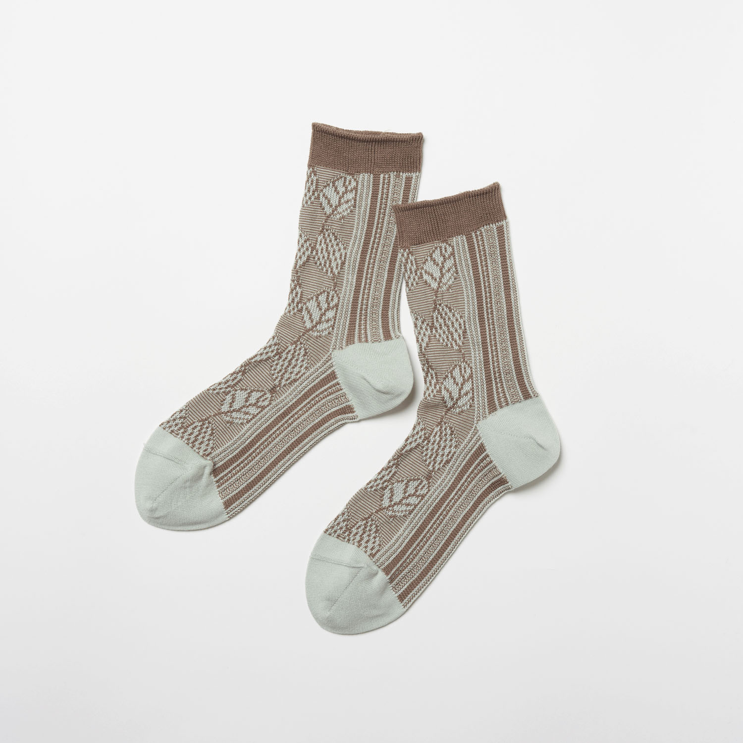 fromF（ lehti／葉っぱ）クルーソックス - 画像6