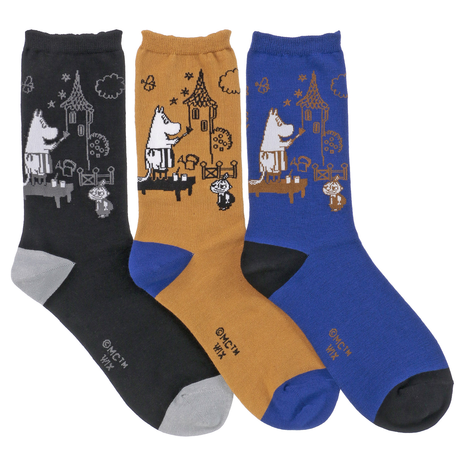 MOOMIN クルーソックス ムーミンママとペイント【在庫限り】 - 画像1