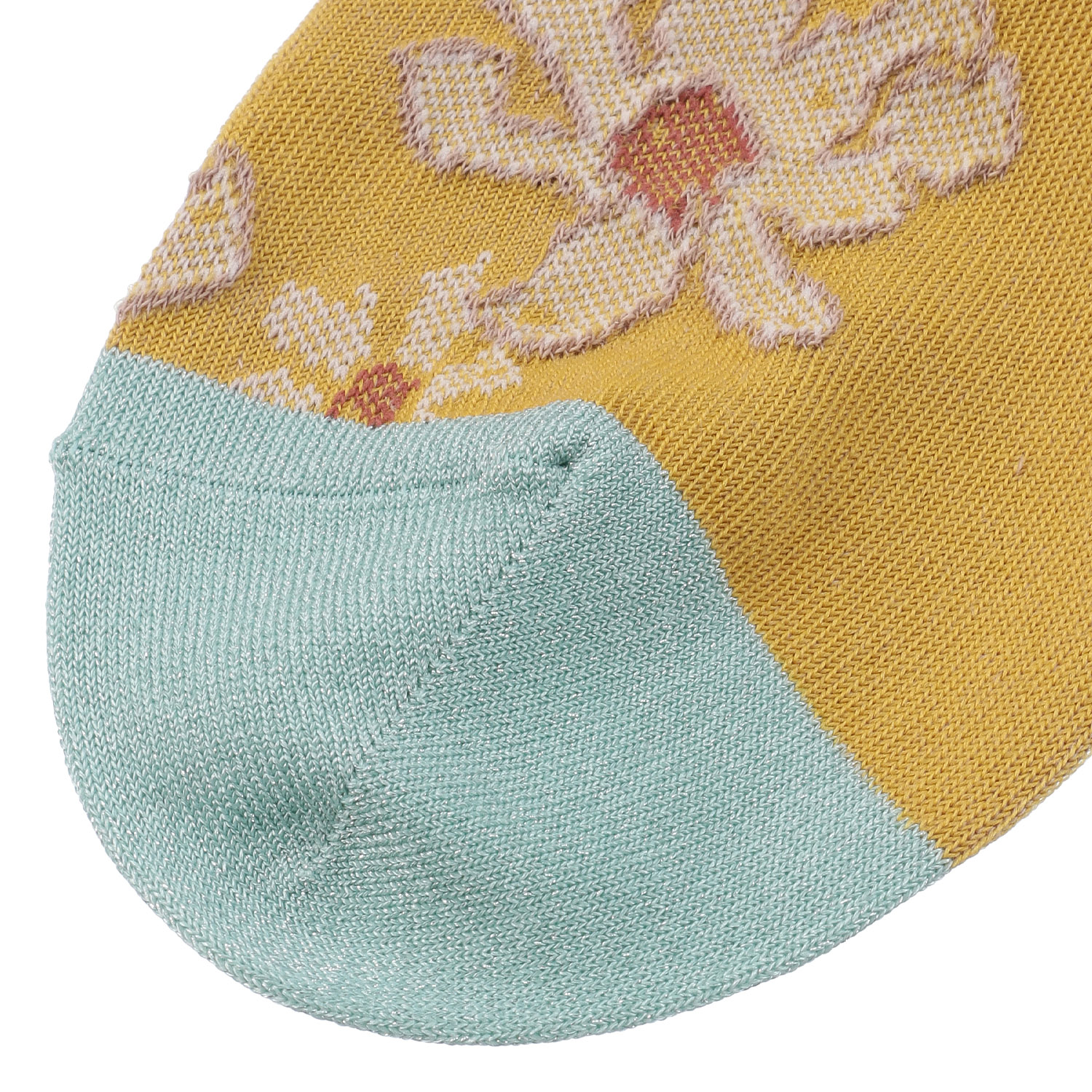 NAIGAI STYLE フラワーフロート クルー丈ソックス - 画像3