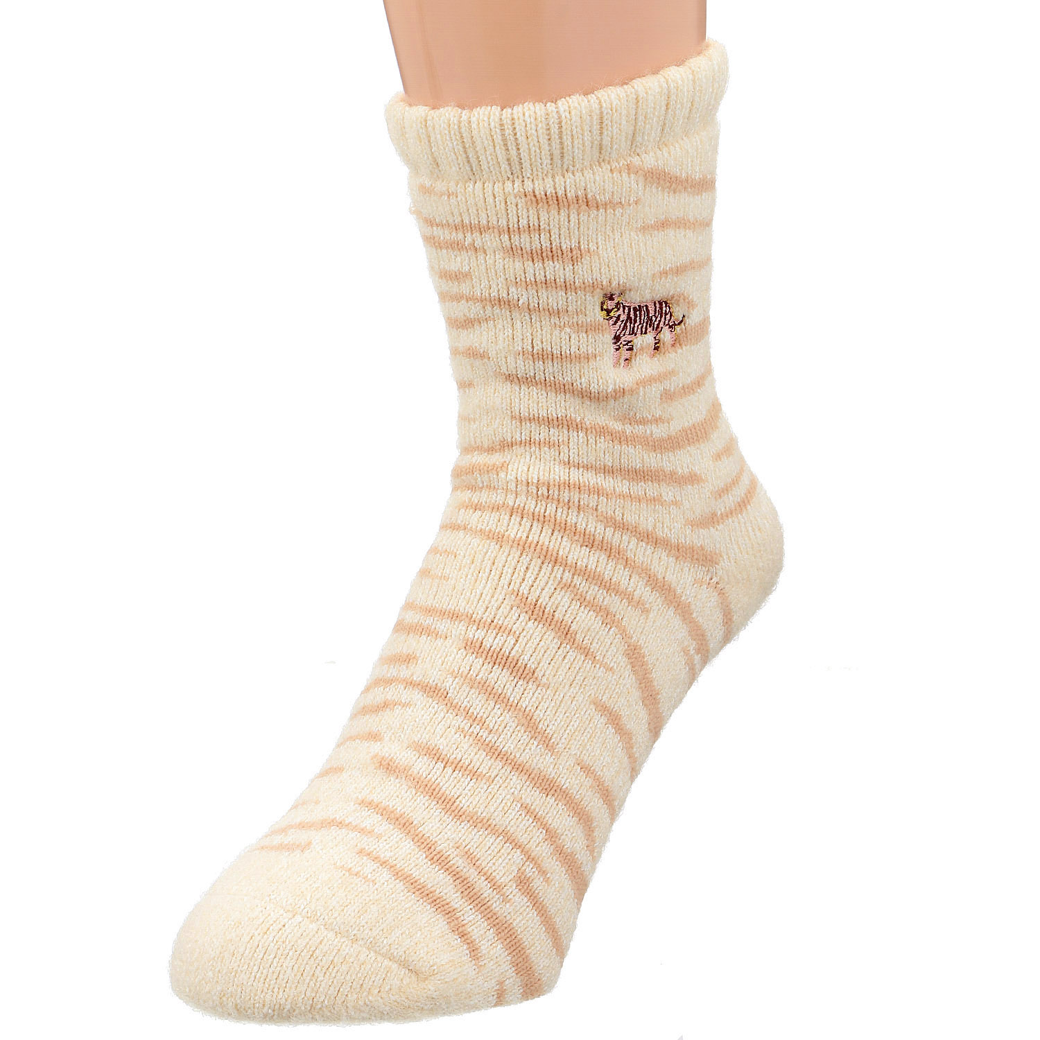 Wpc．Patterns ルームソックス トラ刺繍 - 画像3