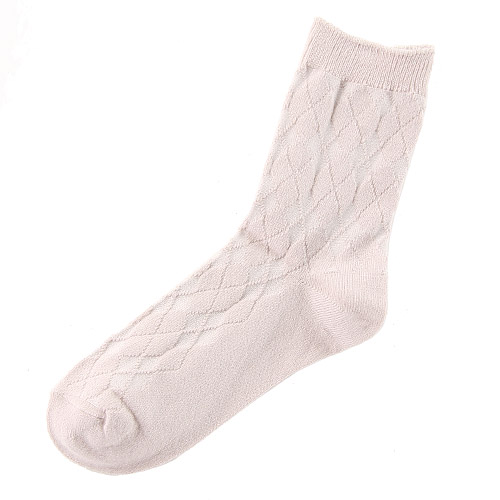 ドライコットン ダイヤ柄ソックス - 画像6