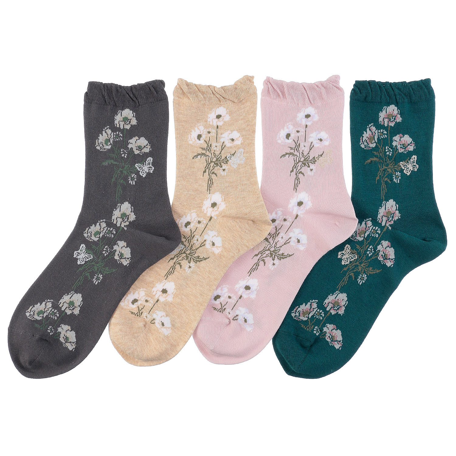 ギュレ オーガニックコットン ボタニカル柄