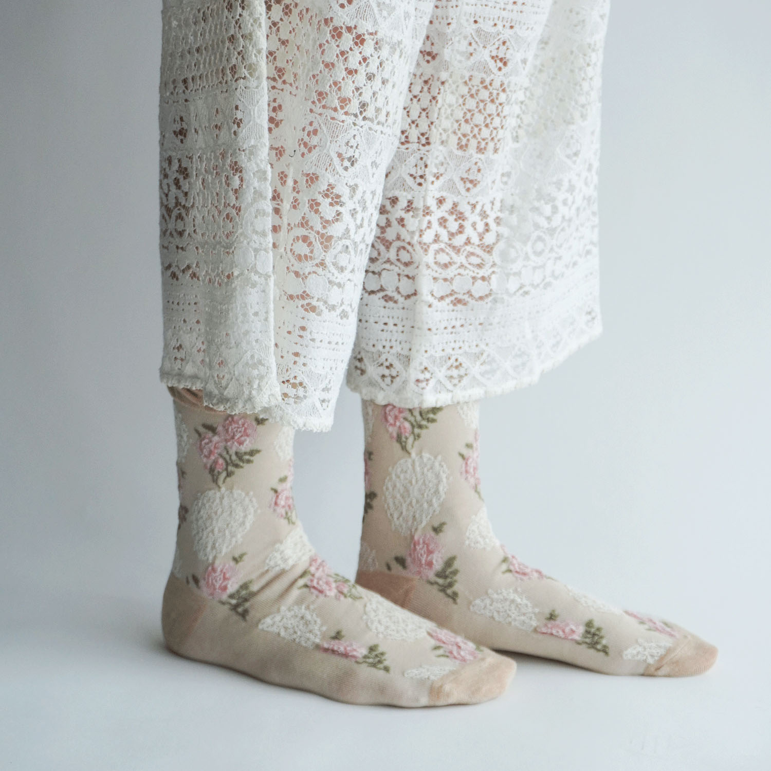ギュレ フロート大花柄 靴下 - 画像12