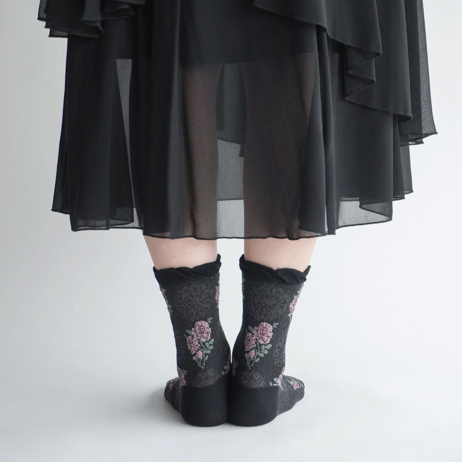 ギュレ フロート大花柄 靴下【在庫限り】 - 画像7