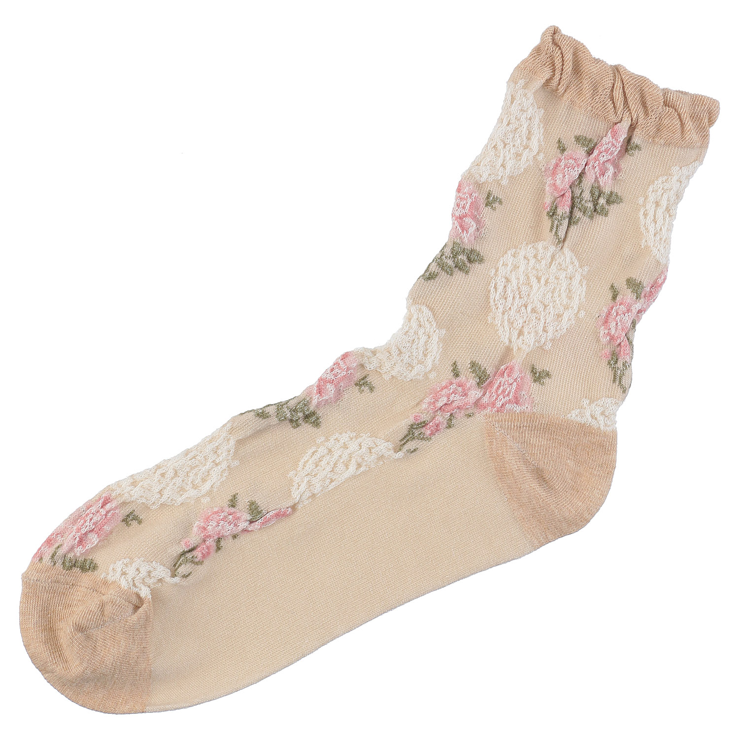 ギュレ フロート大花柄 靴下【在庫限り】 - 画像9