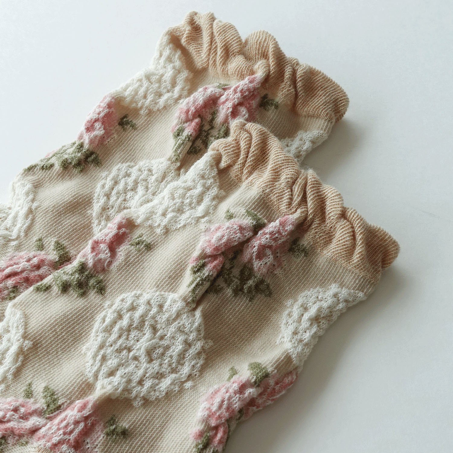 ギュレ フロート大花柄 靴下【在庫限り】 - 画像10