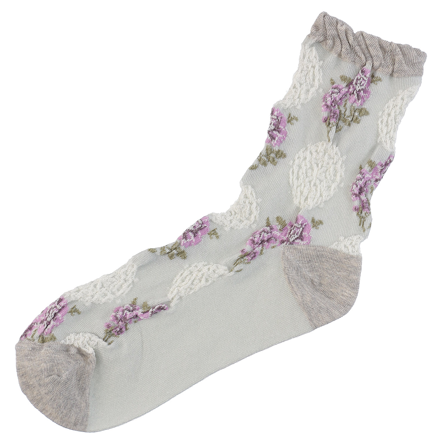 ギュレ フロート大花柄 靴下【在庫限り】