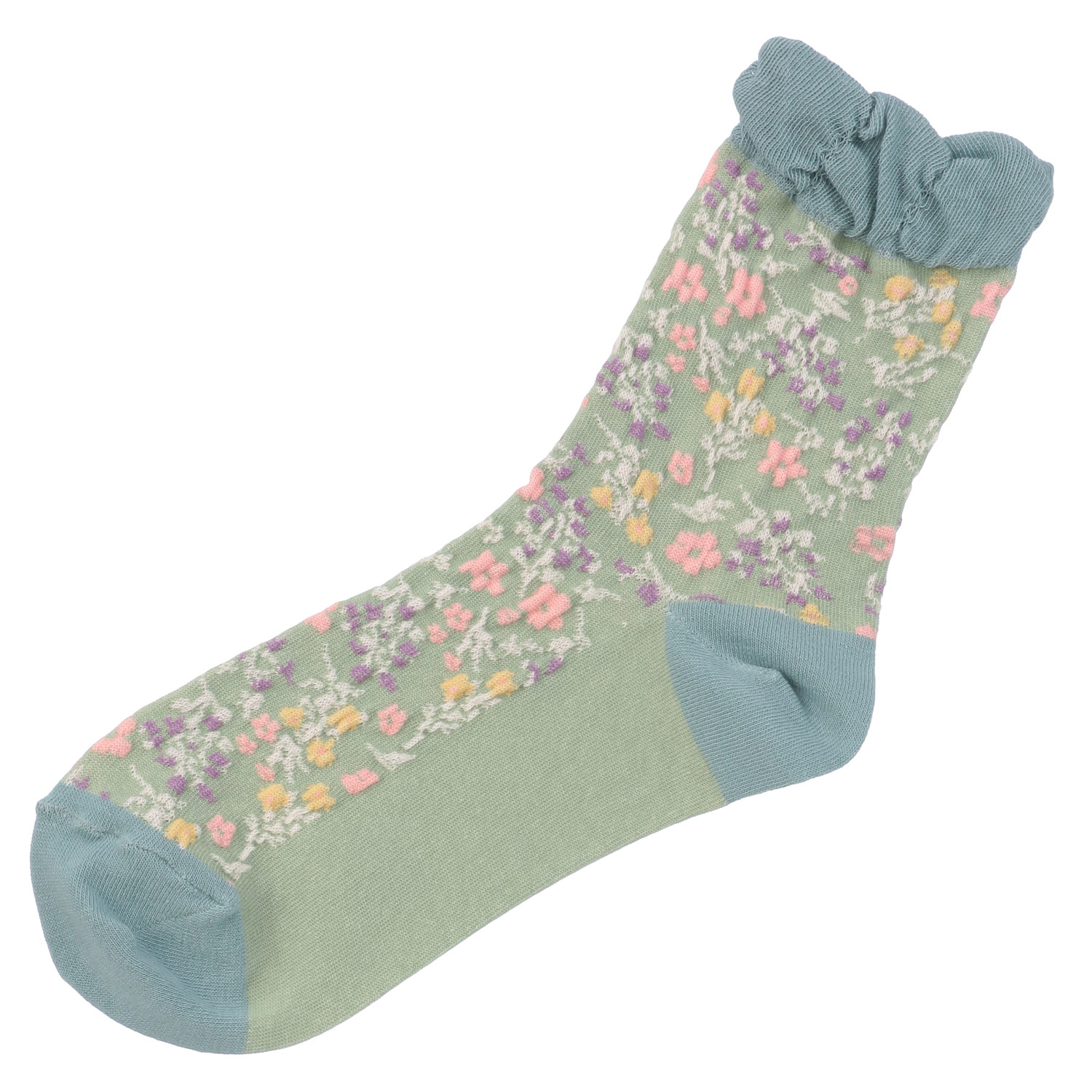 ギュレ オーガニックコットン 小花柄 靴下【在庫限り】 - 画像8