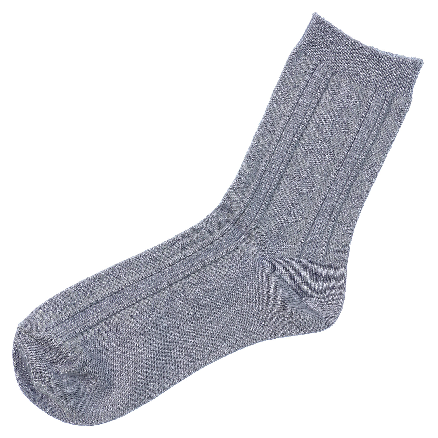 綿・シルク混 足首ゆったり 靴下 - 画像5