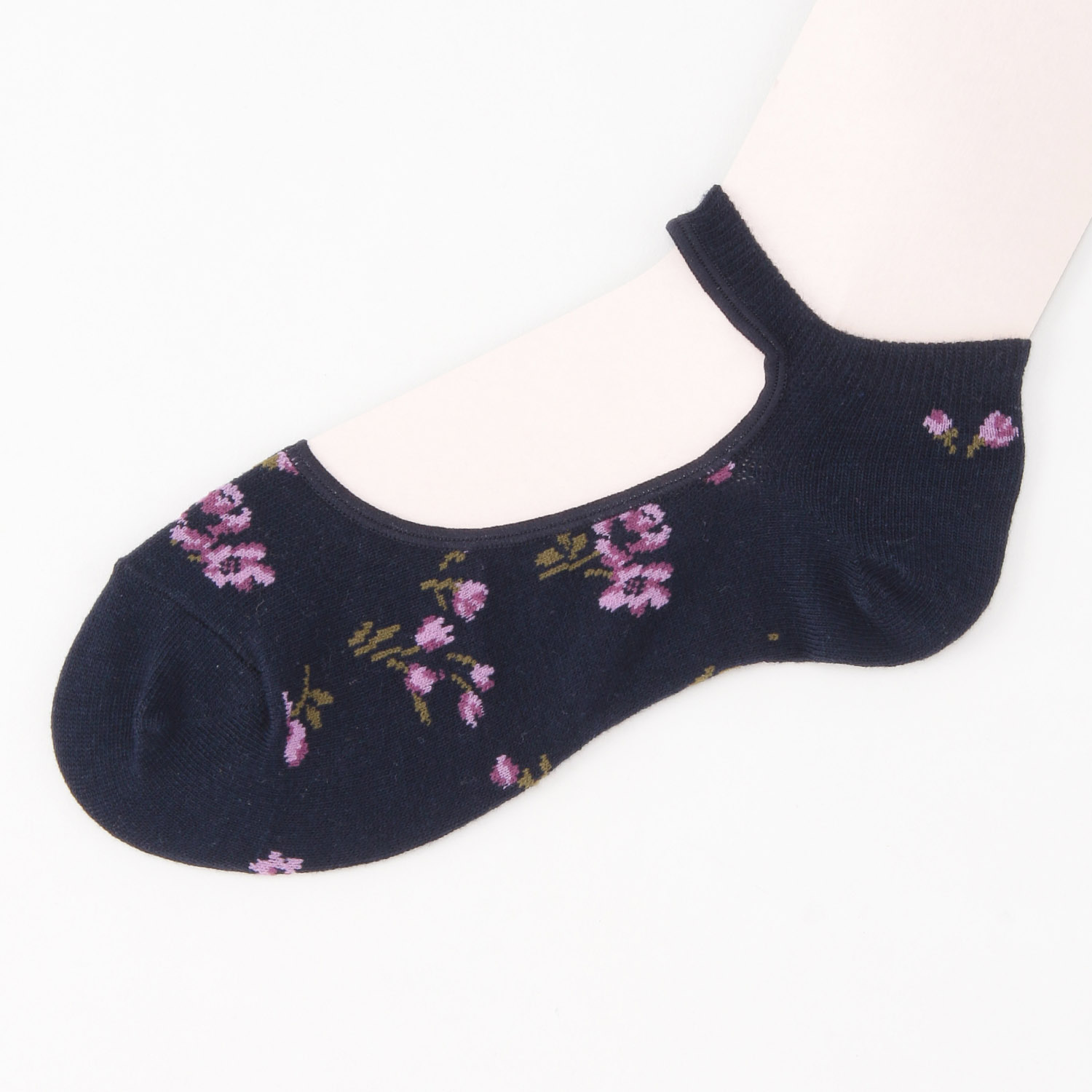 エトワールオリジナル  甲くりぬき 総花柄 靴下【在庫限り】 - 画像7