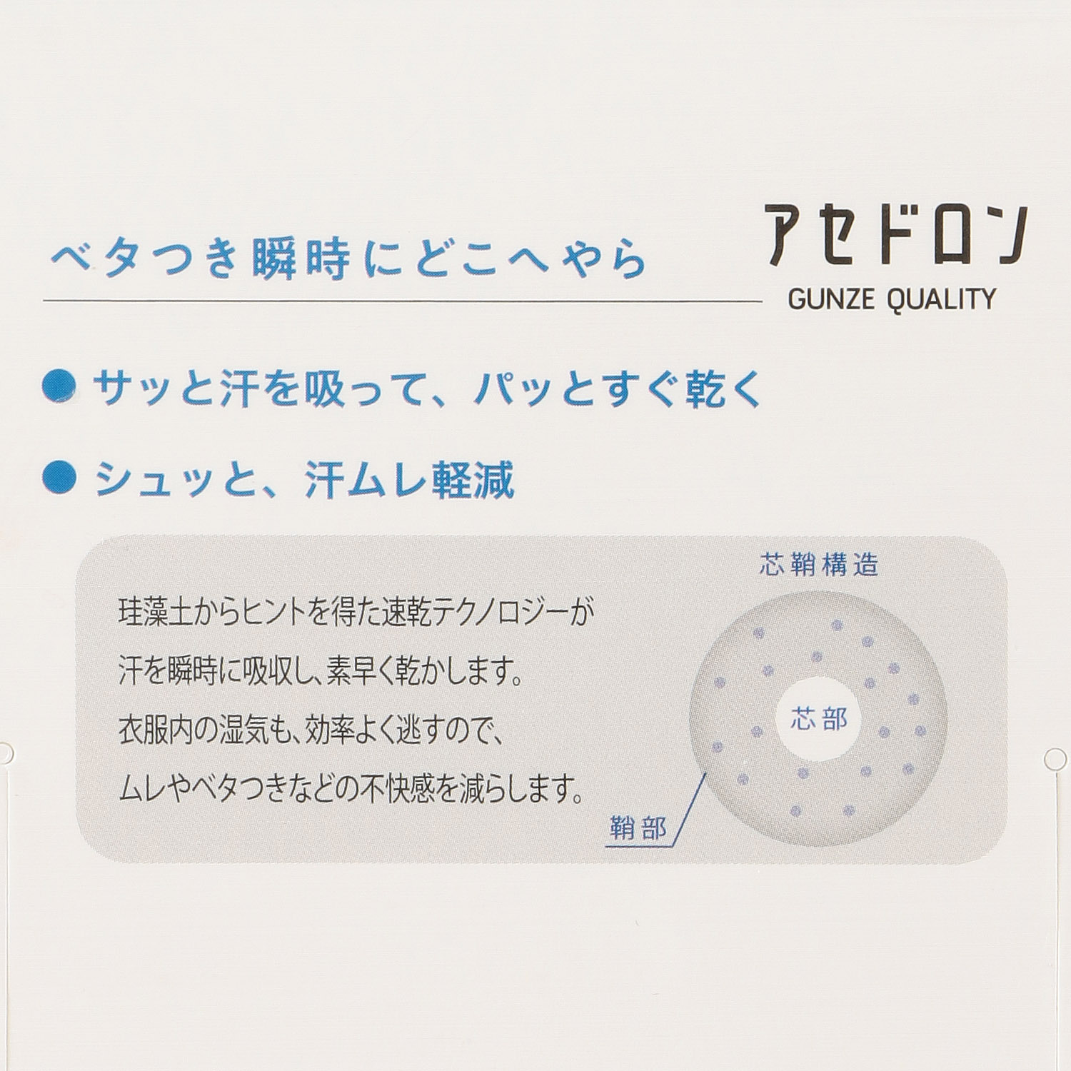 GUNZE アセドロン 婦人 ショート丈  靴下 - 画像4