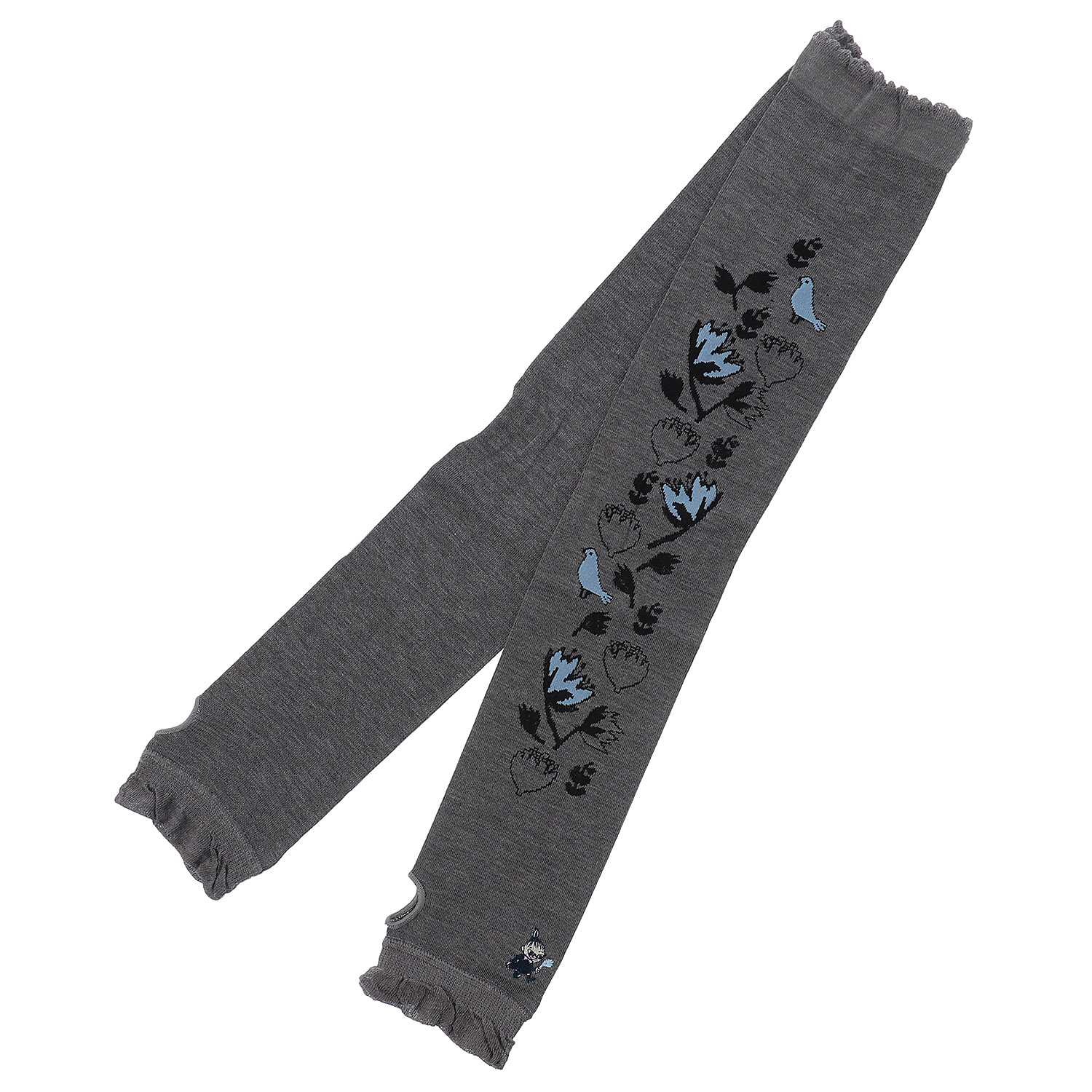 MOOMIN ミイフェア アームカバー UVカット＋冷感 花縦柄 ミイ刺繍 - 画像2