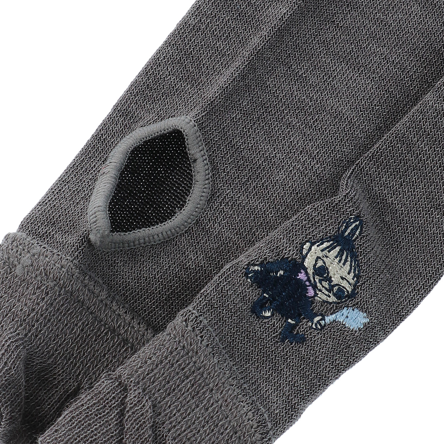 MOOMIN ミイフェア アームカバー UVカット＋冷感 花縦柄 ミイ刺繍 - 画像3